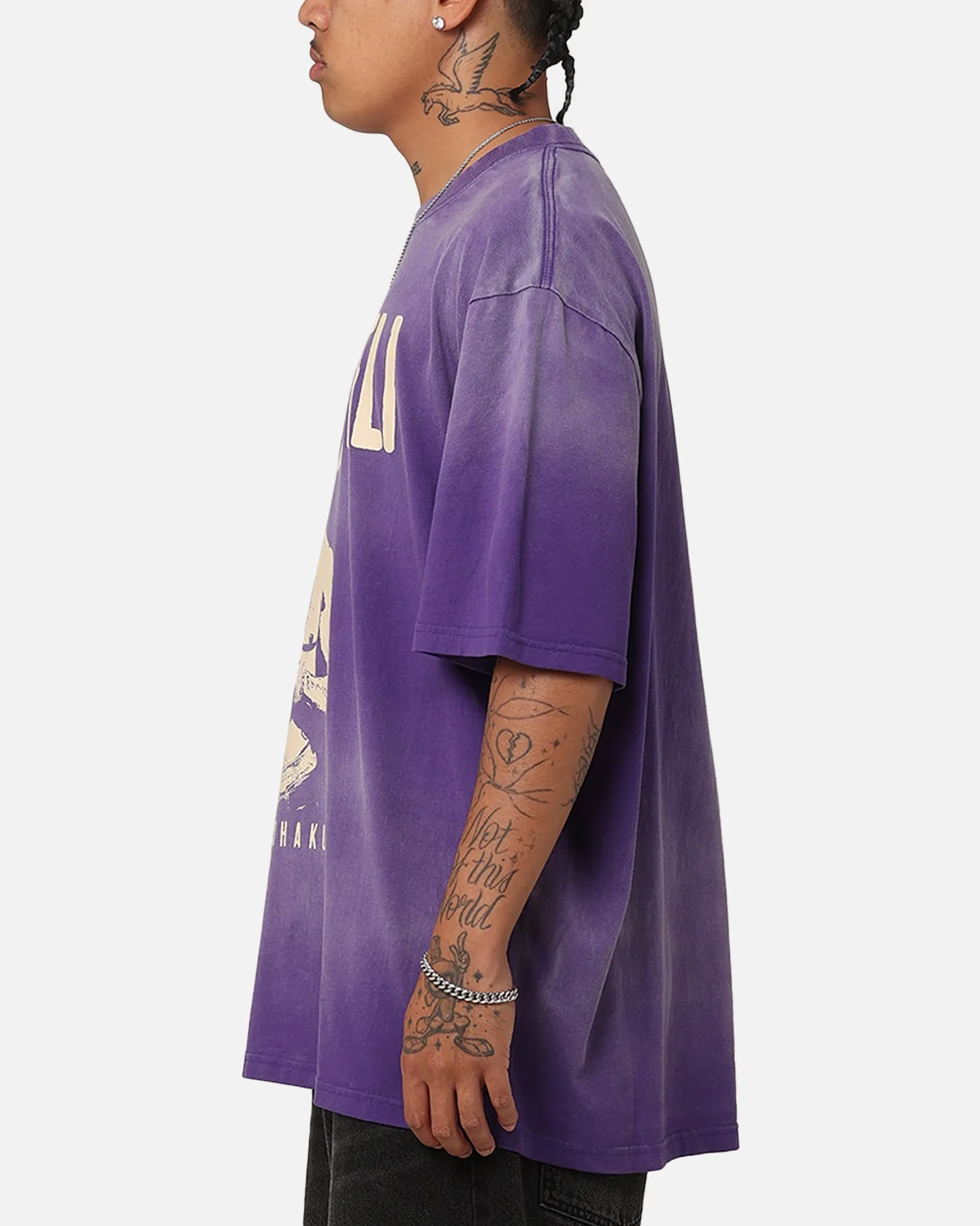 Tupac Makaveli Sunfade T-Shirt Sun Washed Blue sold by Culture Kings product image thumbnail 5
