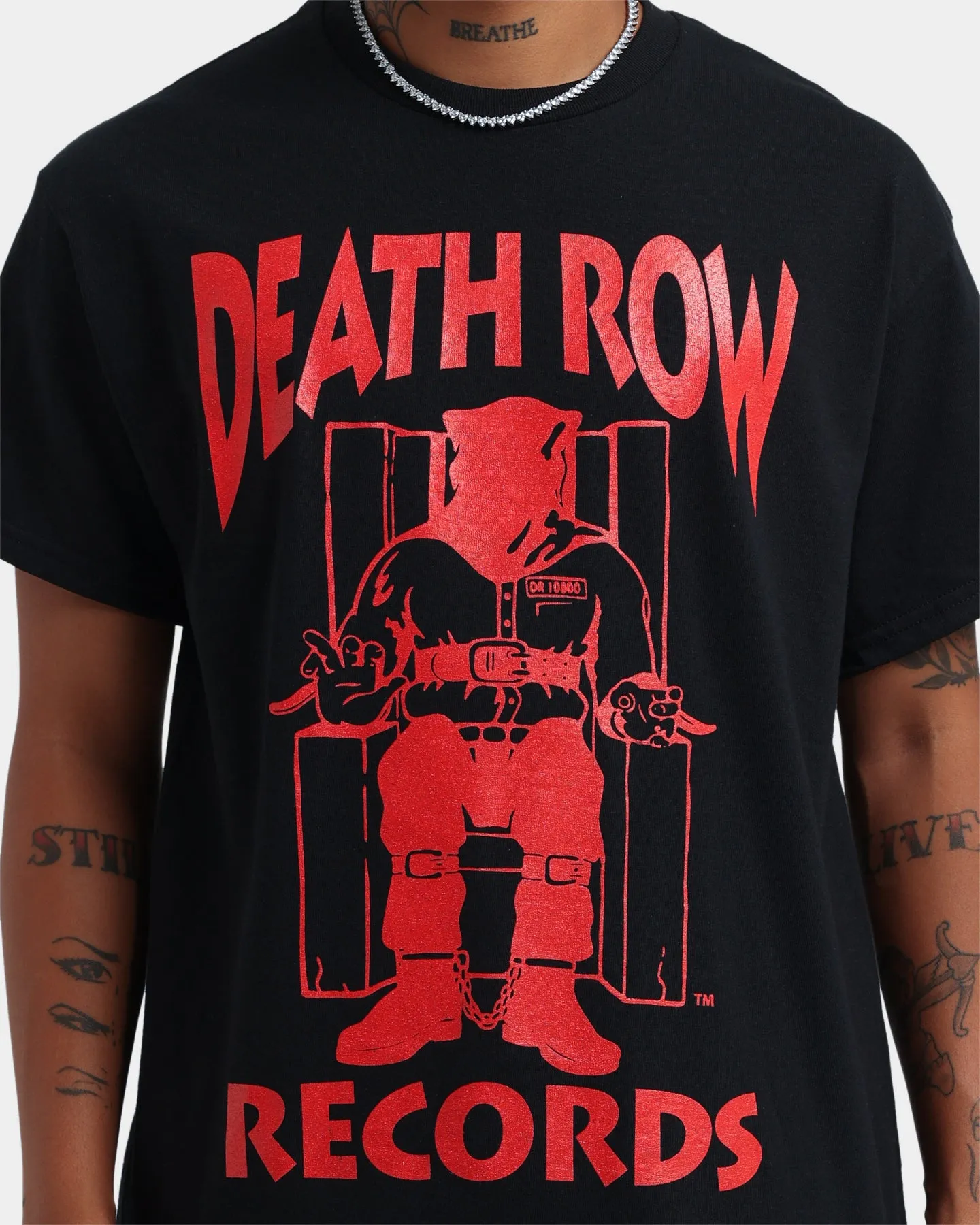 Death Row Records The Chair T-Shirt Black/Red sold by Culture Kings product image thumbnail 3
