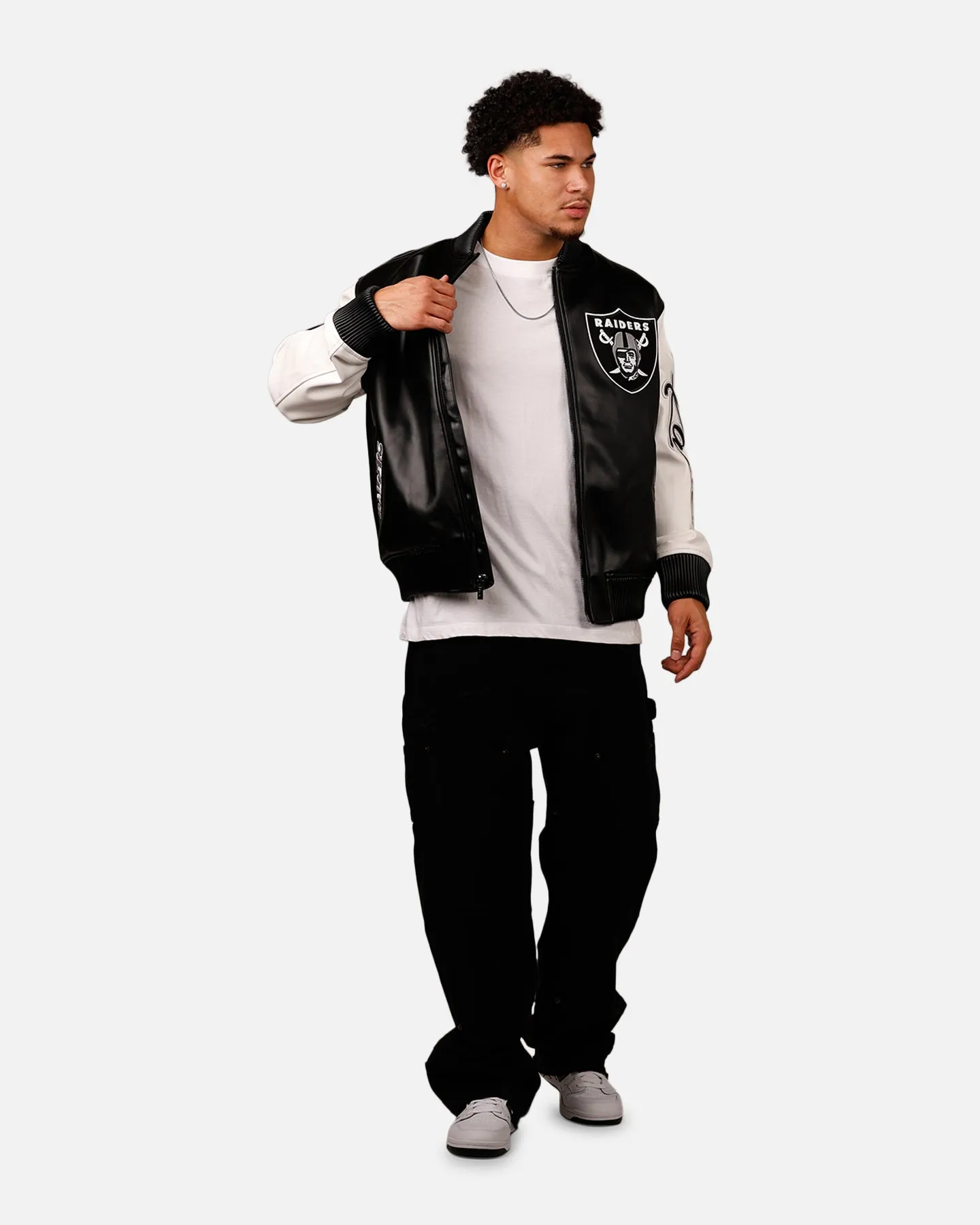 Pro Standard Las Vegas Raiders Varsity Jacket Black sold by Culture Kings product image thumbnail 3