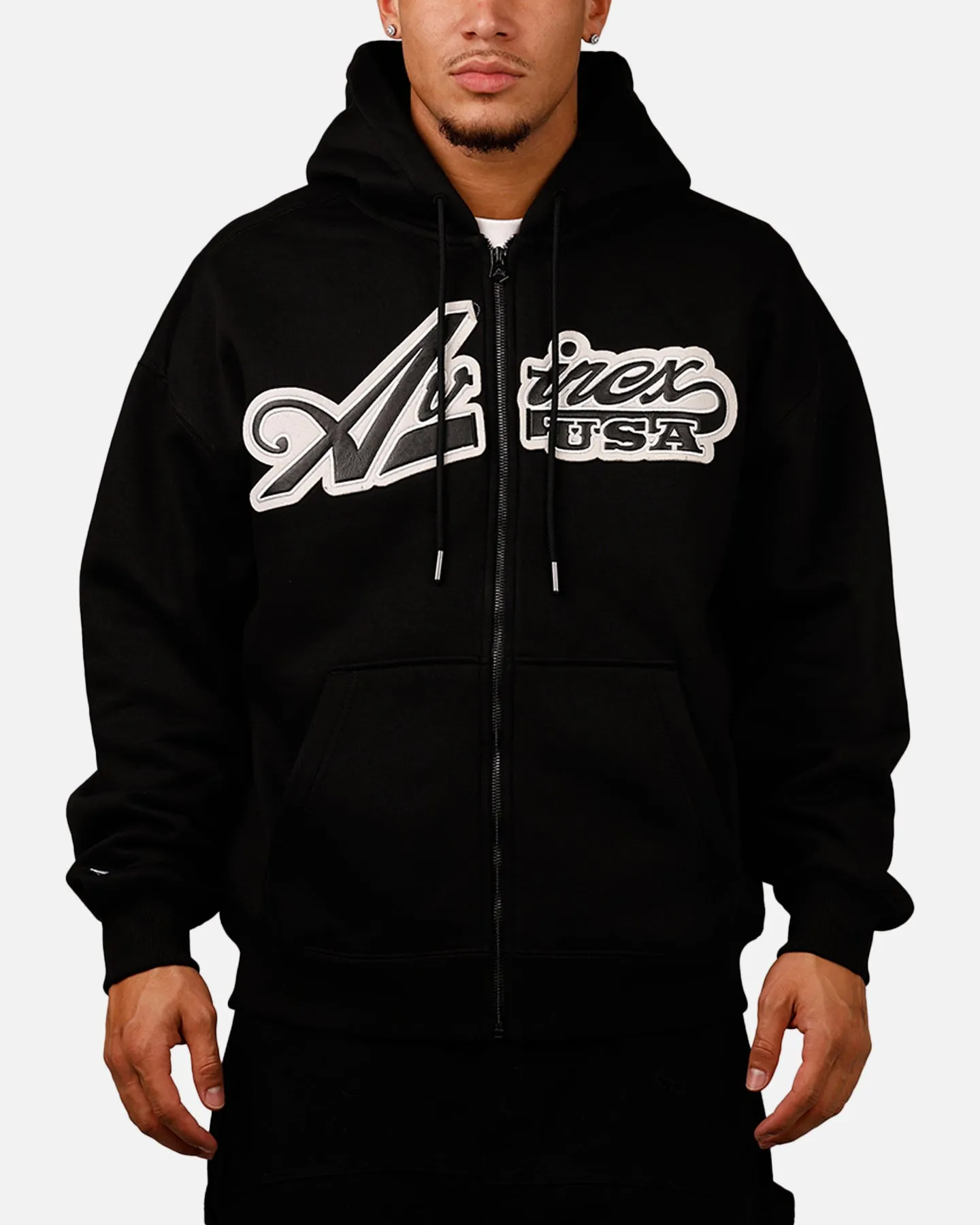 Avirex Script Full Zip Hoodie Black sold by Culture Kings
