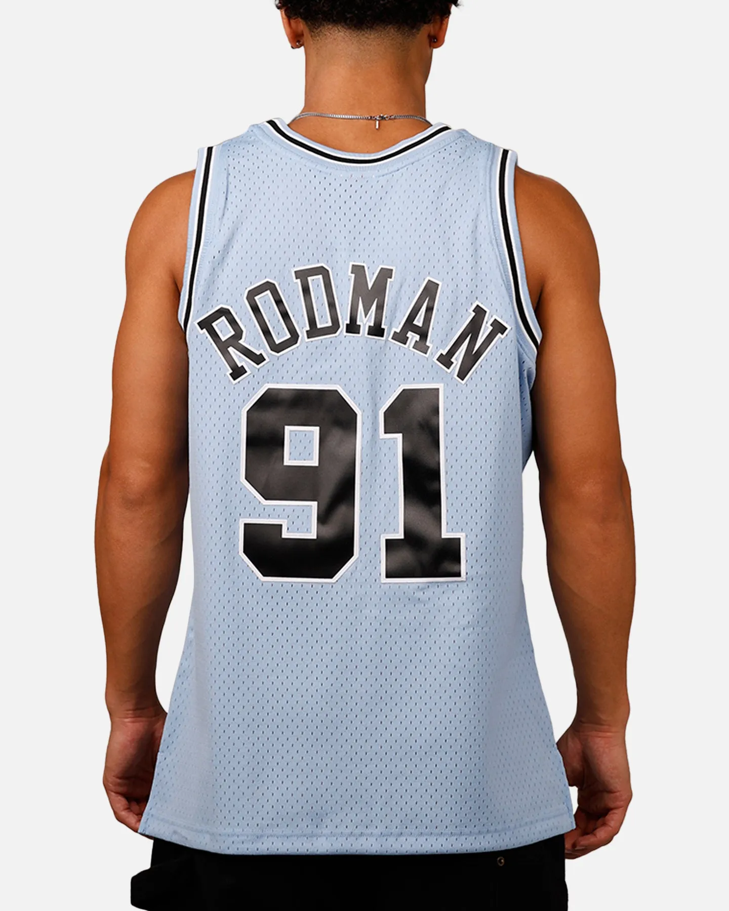 Mitchell & Ness Chicago Bulls Dennis Rodman 'Vapor Blue' Jersey Light Blue sold by Culture Kings product image thumbnail 2
