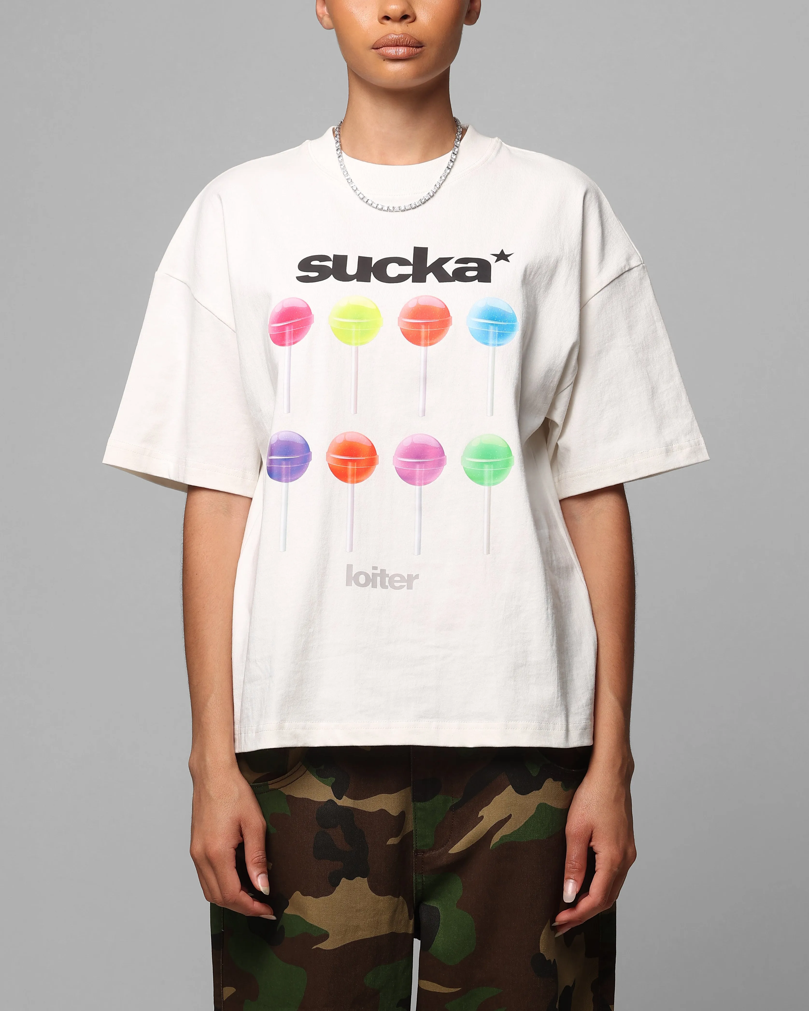 Loiter Sucka T-Shirt Off White sold by Culture Kings