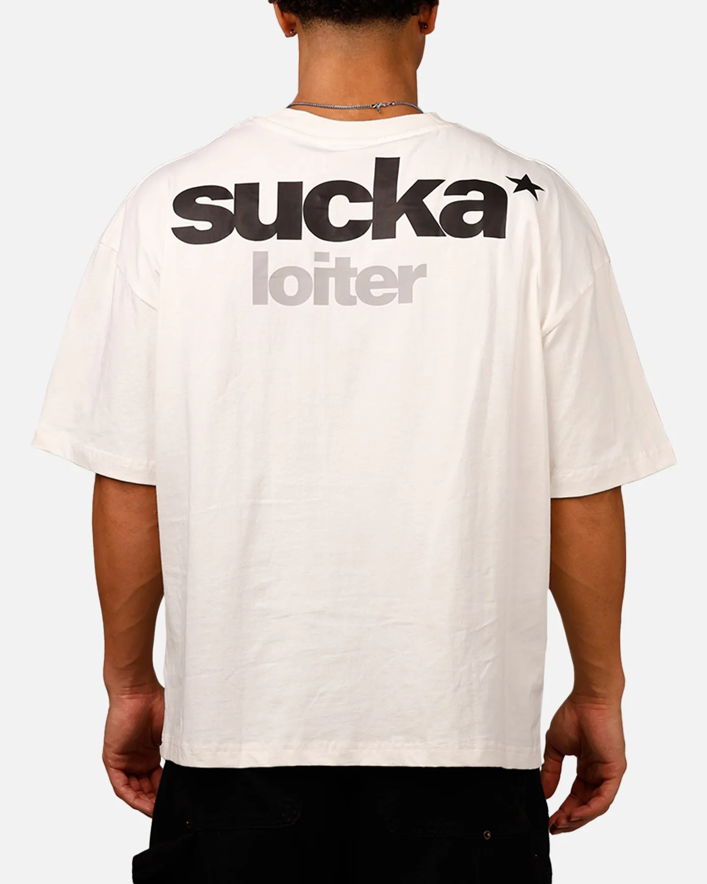 Loiter Sucka T-Shirt Off White sold by Culture Kings product image thumbnail 2