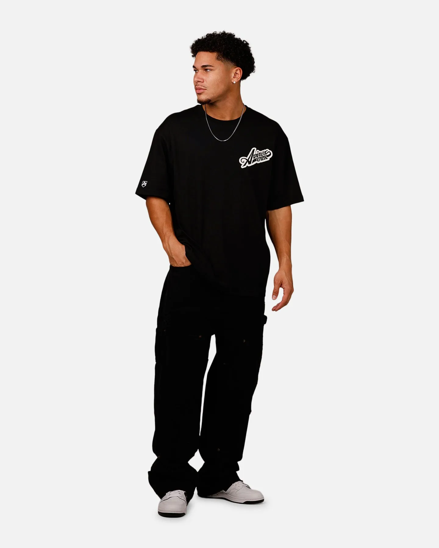 Avirex Script T-Shirt Black sold by Culture Kings product image thumbnail 3