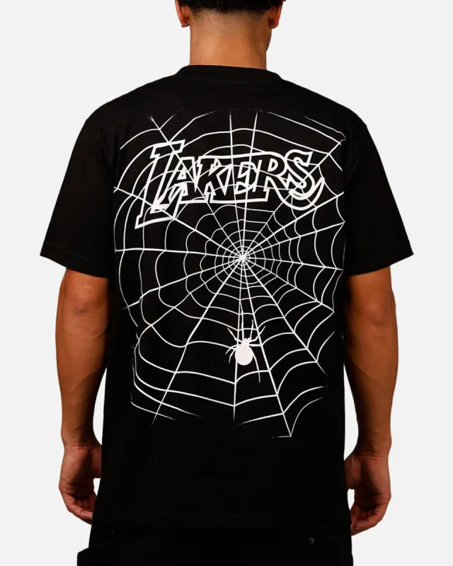 Mitchell & Ness Los Angeles Lakers Web T-Shirt Black sold by Culture Kings