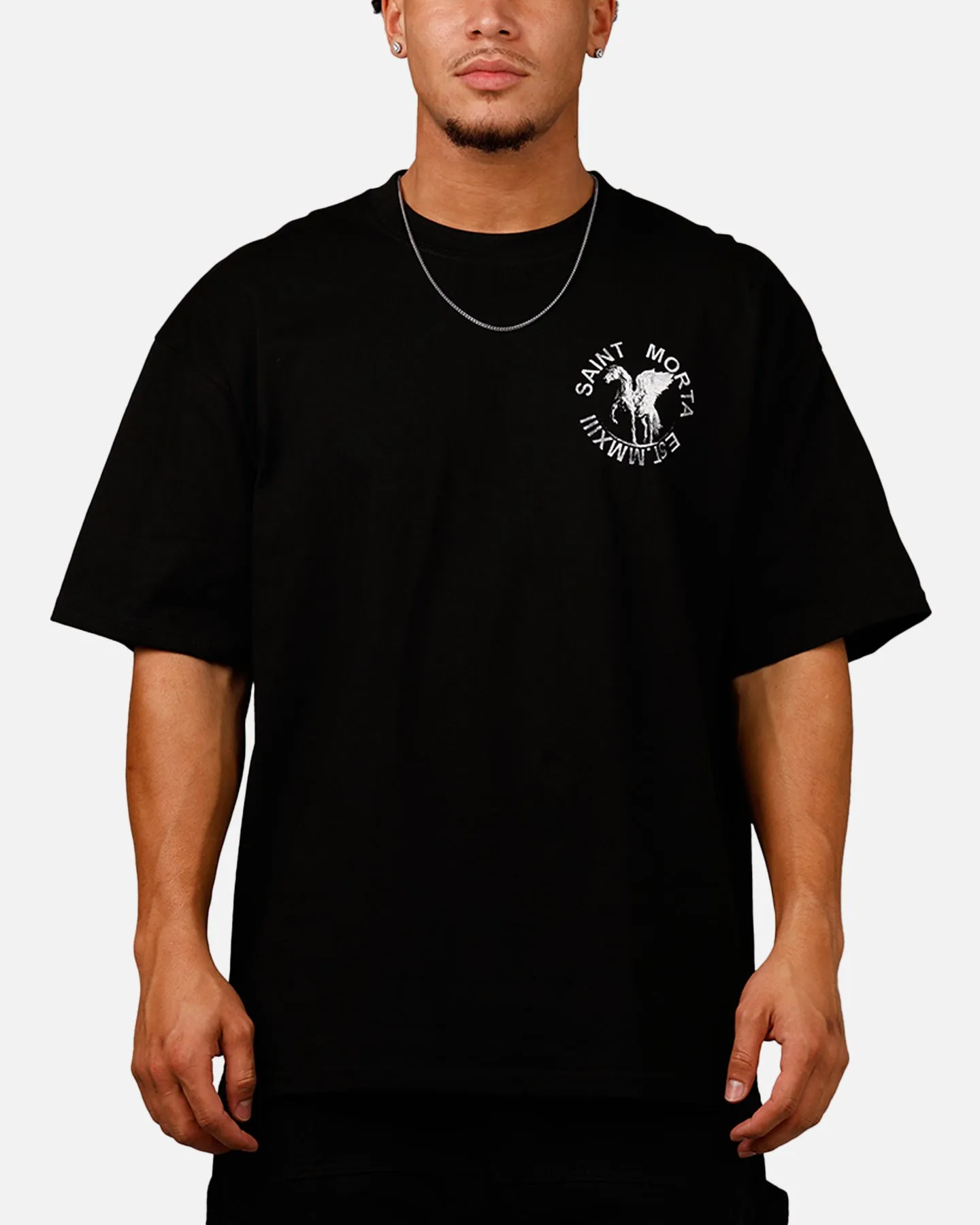 Saint Morta Pegasus Drop T-Shirt Black sold by Culture Kings product image thumbnail 2