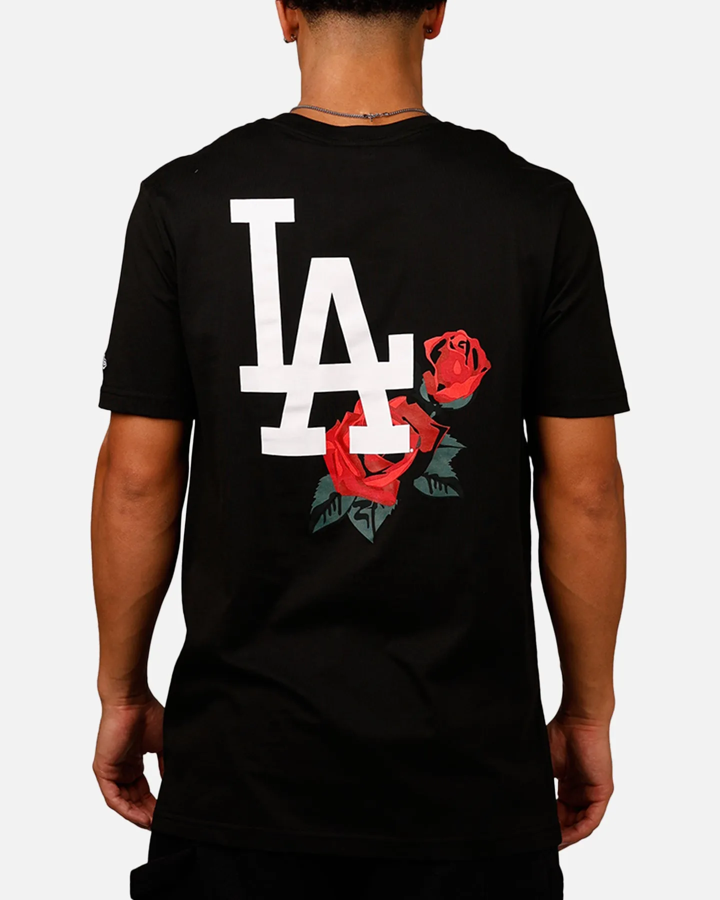 New Era Los Angeles Dodgers Rose T-Shirt Black/Red sold by Culture Kings