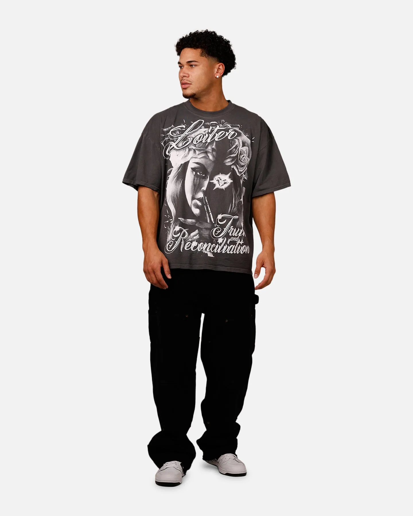 Loiter Truth And Reconciliation T-Shirt Charcoal sold by Culture Kings product image thumbnail 3
