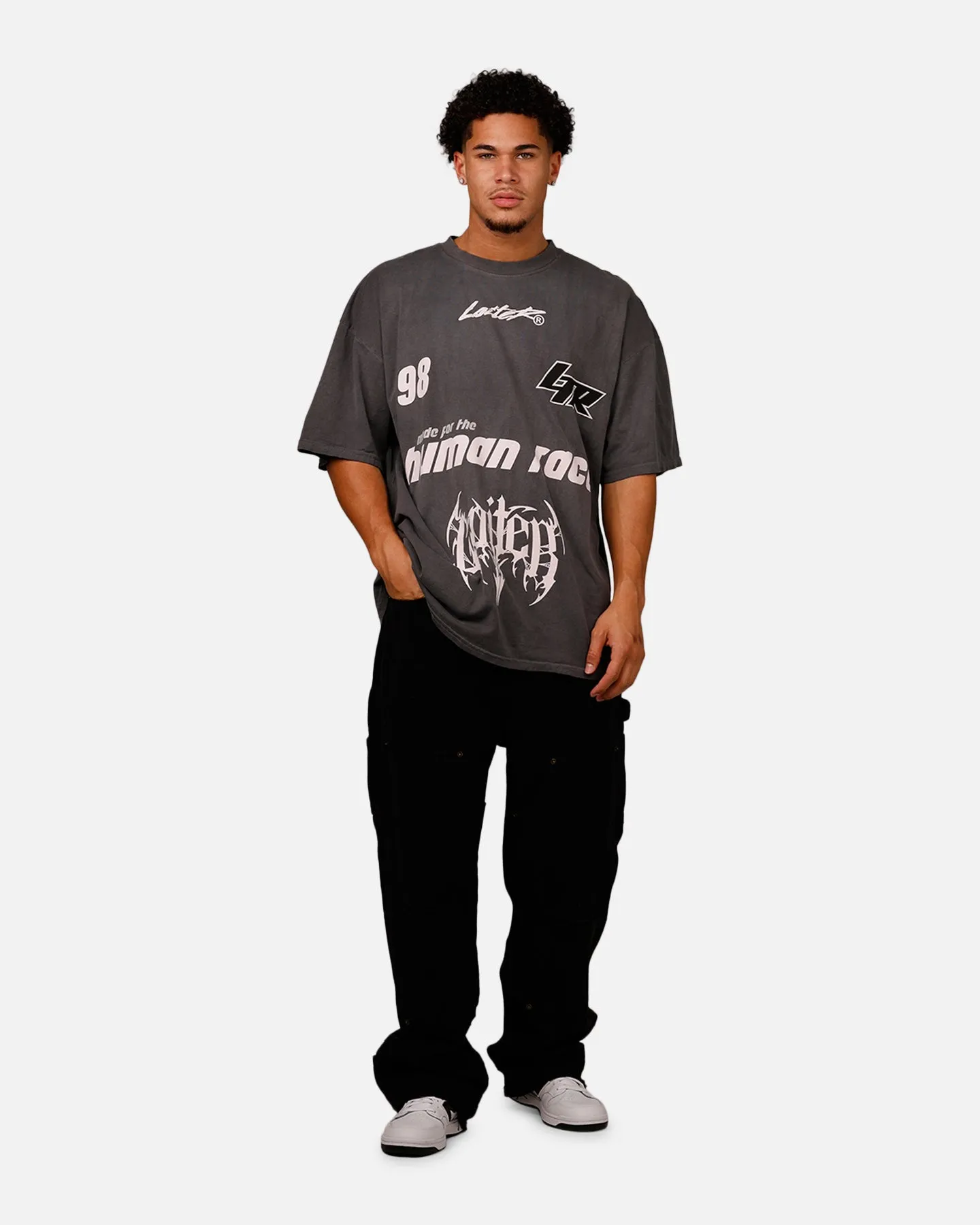 Loiter Racer T-Shirt Charcoal sold by Culture Kings product image thumbnail 3