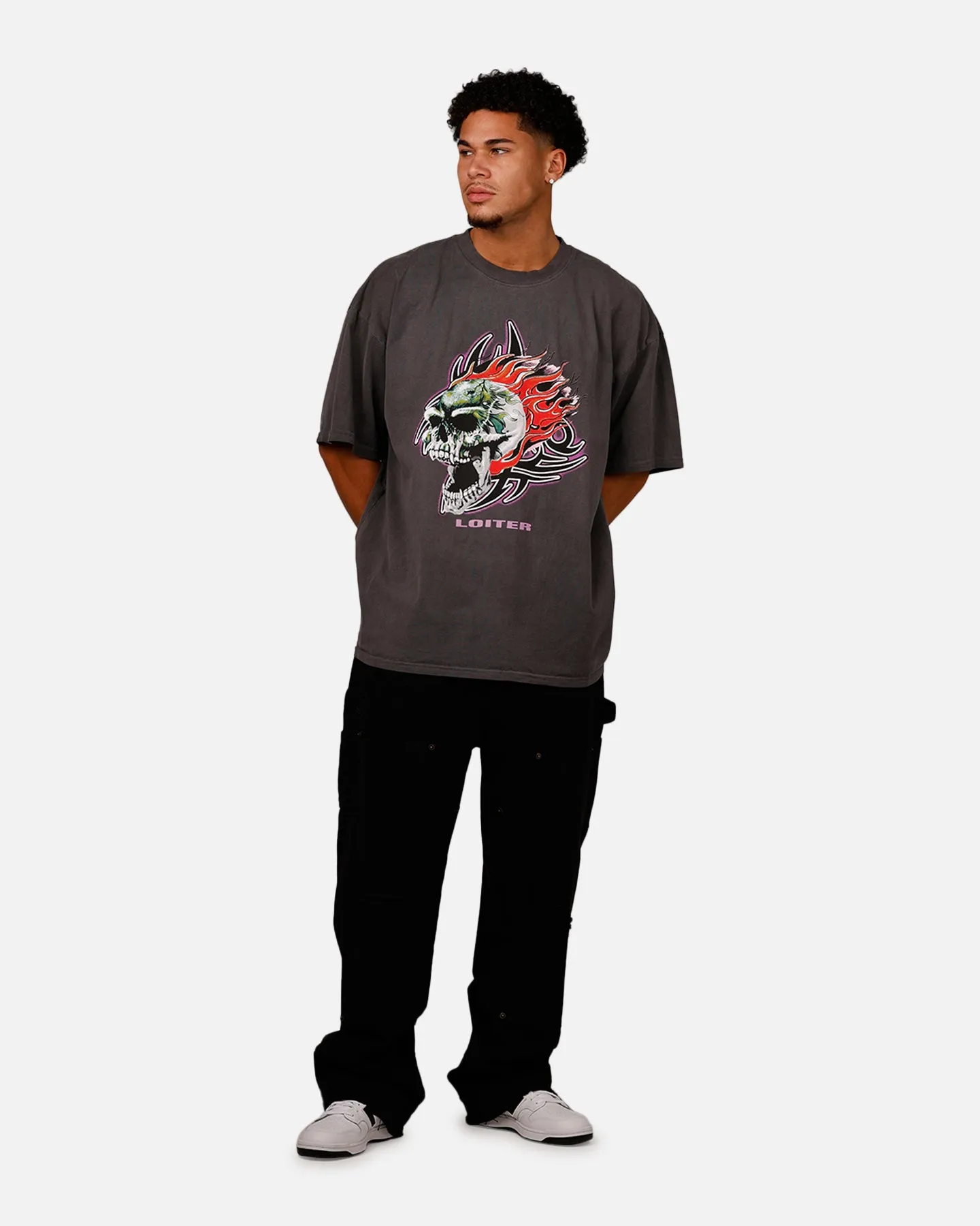 Loiter Rip N Dip T-Shirt Charcoal sold by Culture Kings product image thumbnail 3