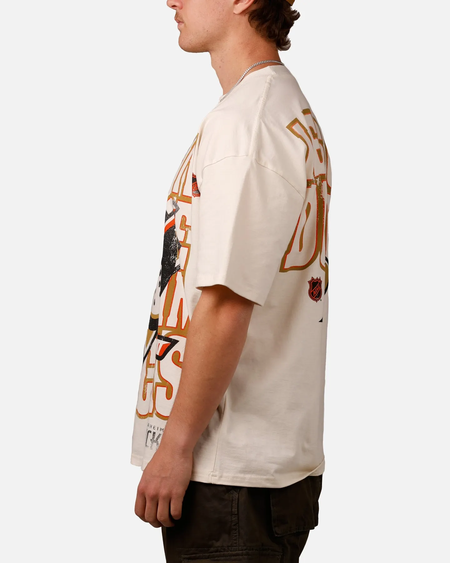 Culture Kings Anaheim Ducks Lets Go Ducks Vintage T-Shirt Off White sold by Culture Kings product image thumbnail 5