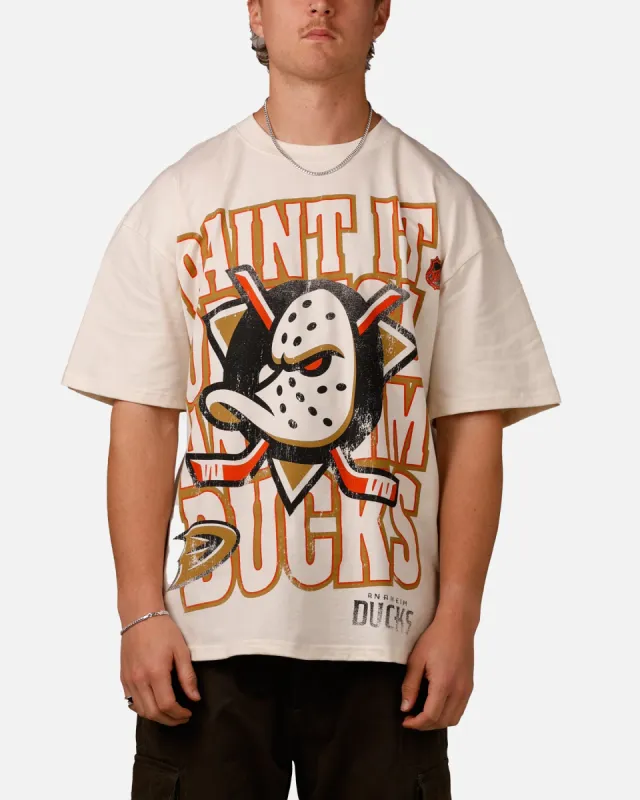 Culture Kings Anaheim Ducks Lets Go Ducks Vintage T-Shirt Off White sold by Culture Kings