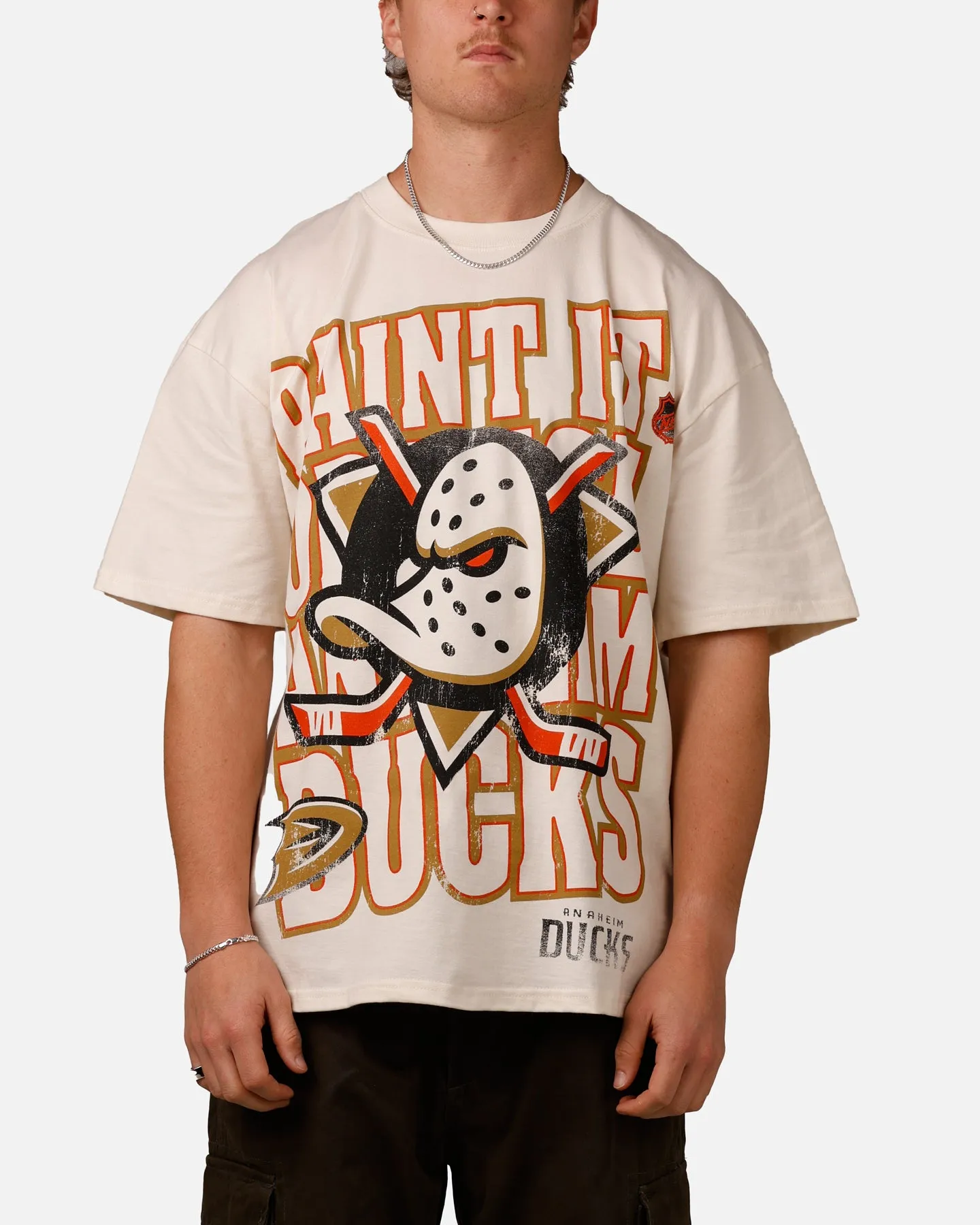 Culture Kings Anaheim Ducks Lets Go Ducks Vintage T-Shirt Off White sold by Culture Kings