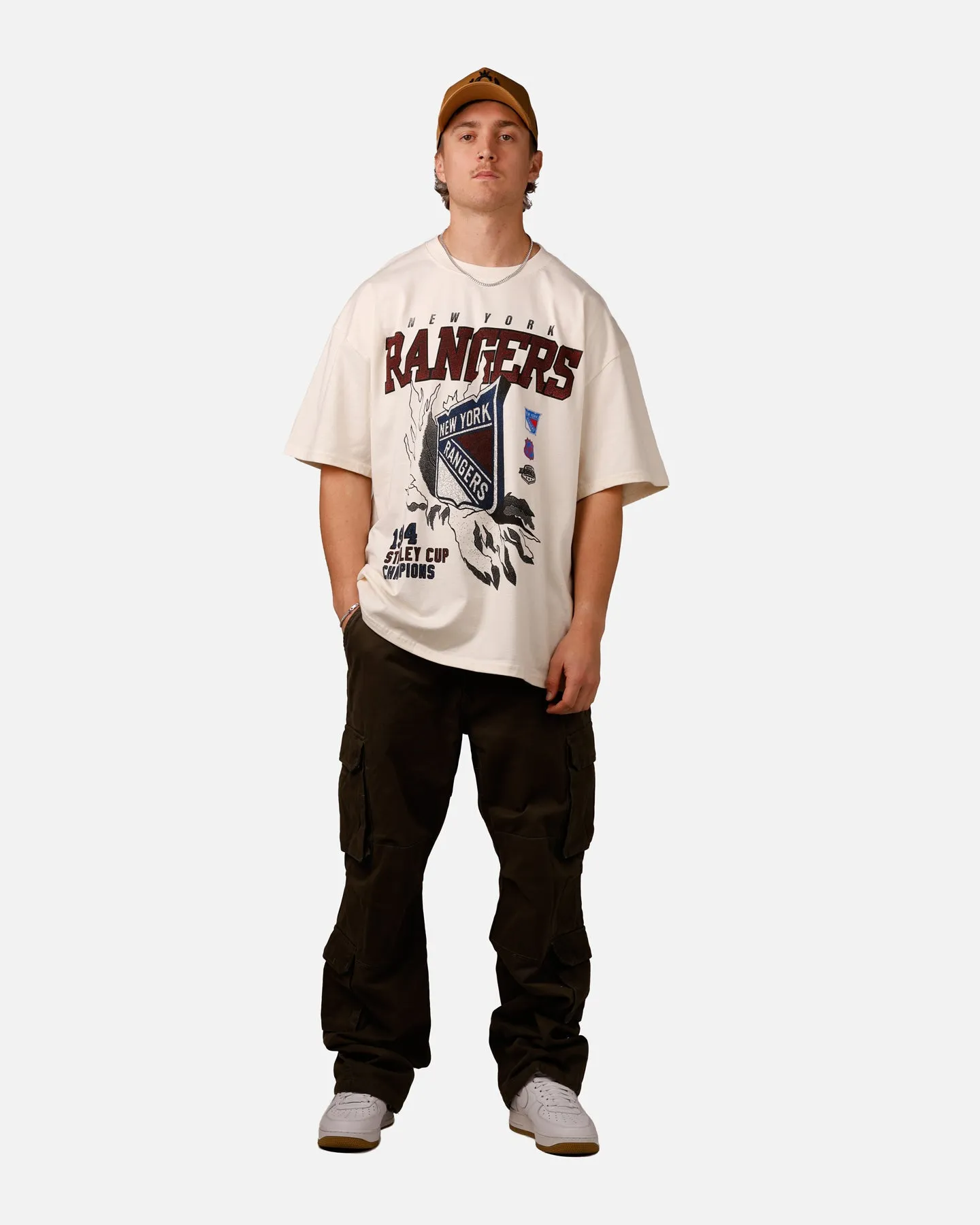 Culture Kings New York Rangers Vintage T-Shirt Off White sold by Culture Kings product image thumbnail 3