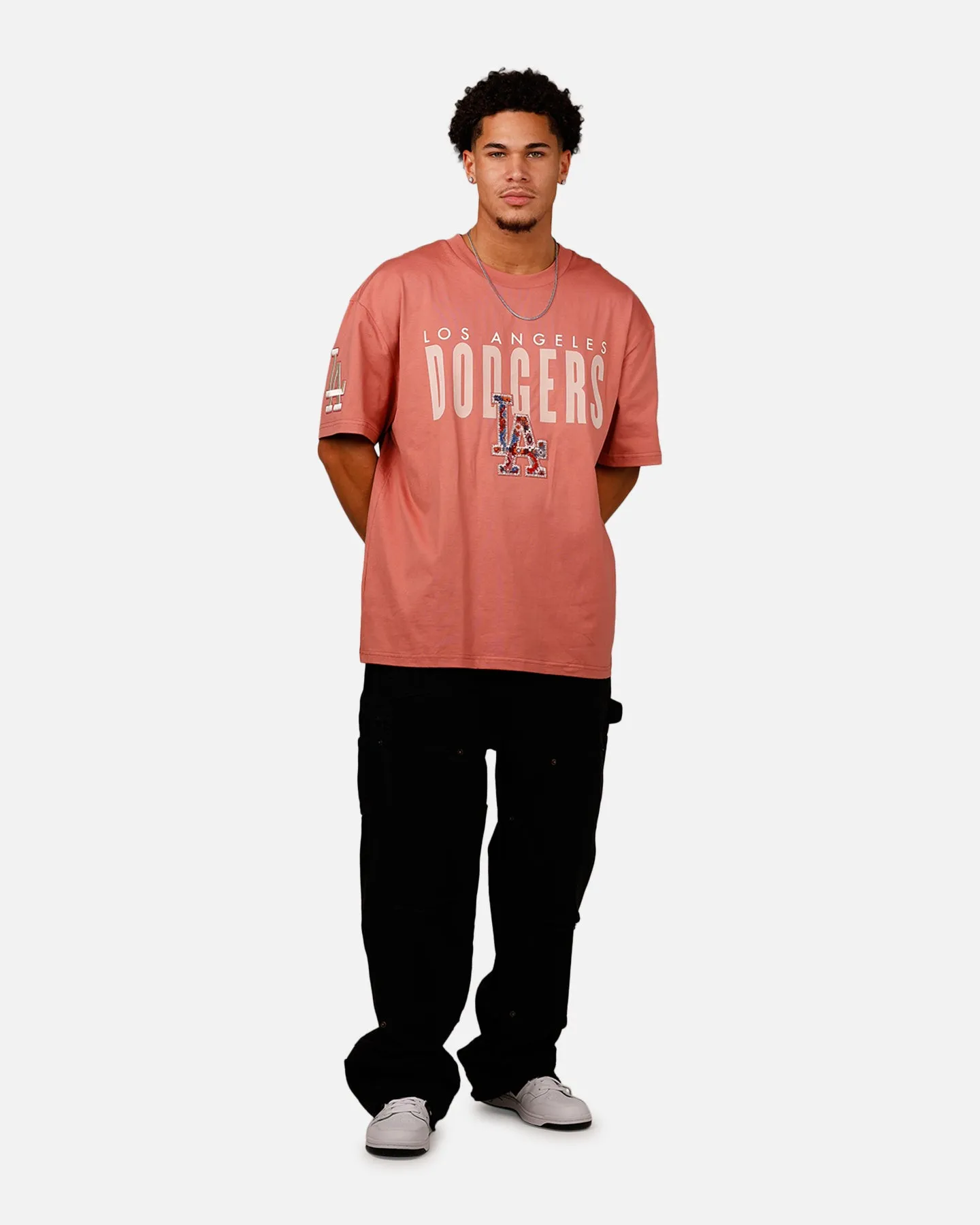 Pro Standard Los Angeles Dodgers 'Dodgers Tapestry' T-Shirt Rose sold by Culture Kings product image thumbnail 3
