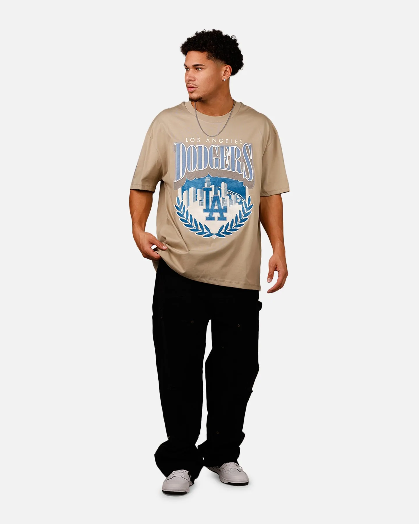 Pro Standard Los Angeles Dodgers 'Dodgers Tapestry' T-Shirt Taupe sold by Culture Kings product image thumbnail 3