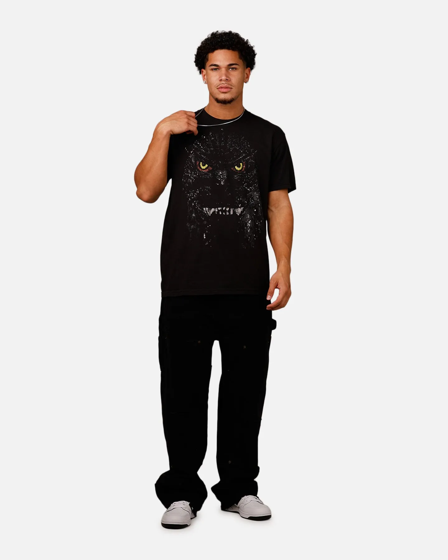 Ripple X Godzilla Big Head Godzilla T-Shirt Black sold by Culture Kings product image thumbnail 3