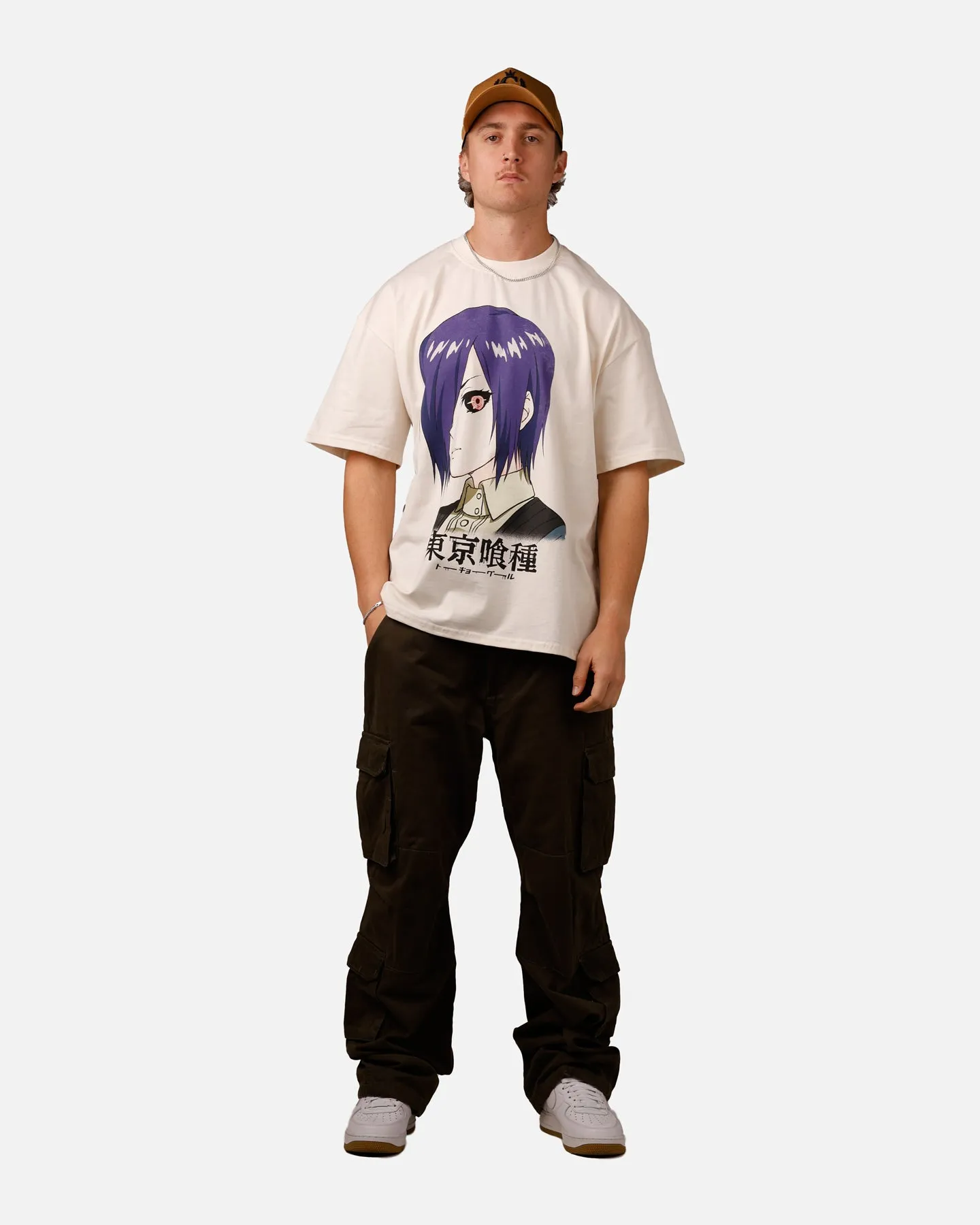 Goat Crew X Tokyo Ghoul Touka Vintage T-Shirt Off White sold by Culture Kings product image thumbnail 3
