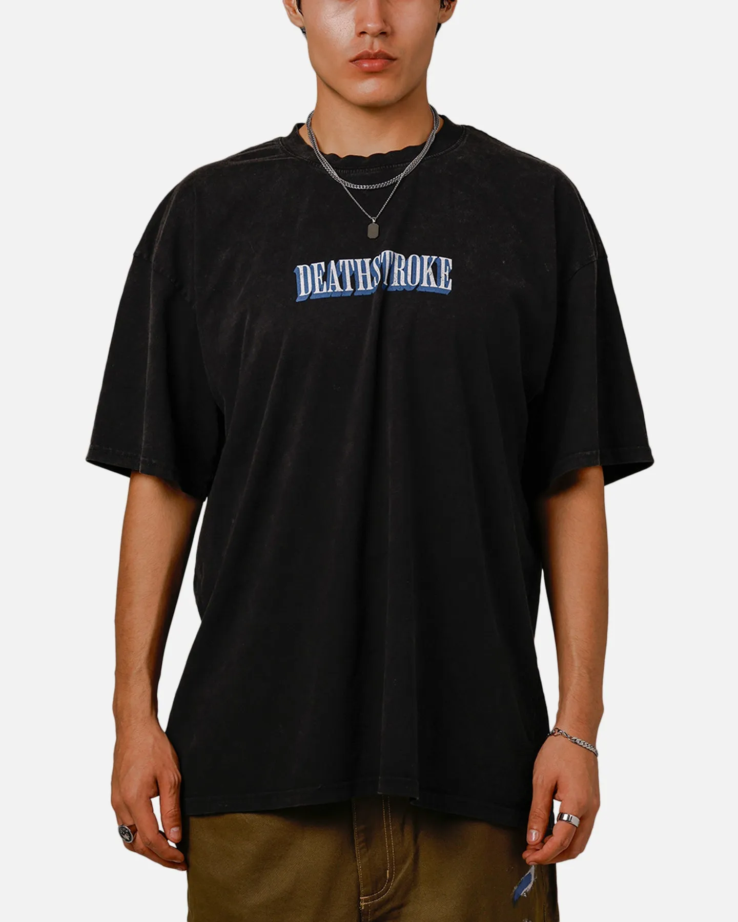 Goat Crew X DC Deathstroke Vintage T-Shirt Black Acidwash sold by Culture Kings product image thumbnail 2
