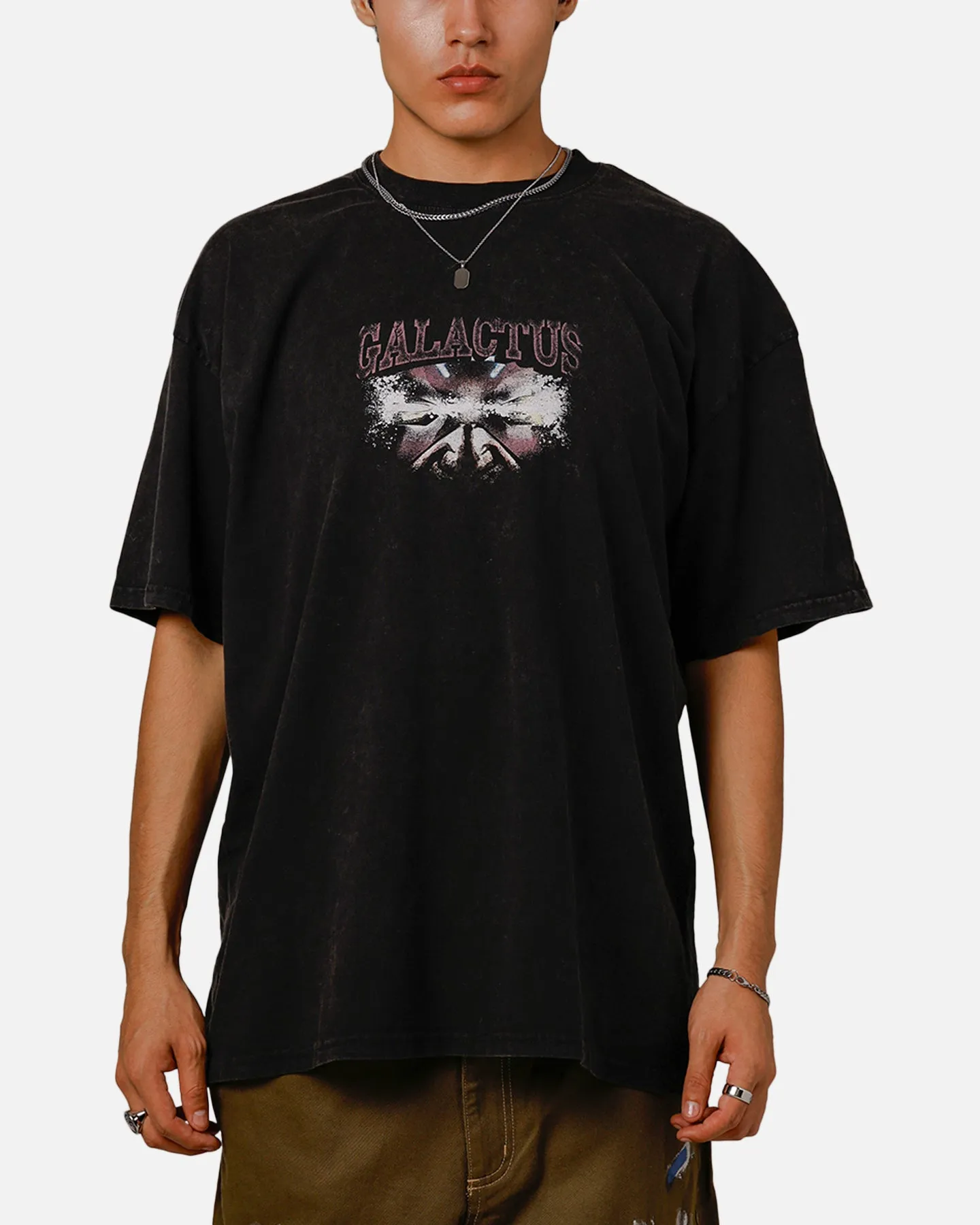 Goat Crew Marvel Galactus Vintage T-Shirt Black Acidwash sold by Culture Kings product image thumbnail 2