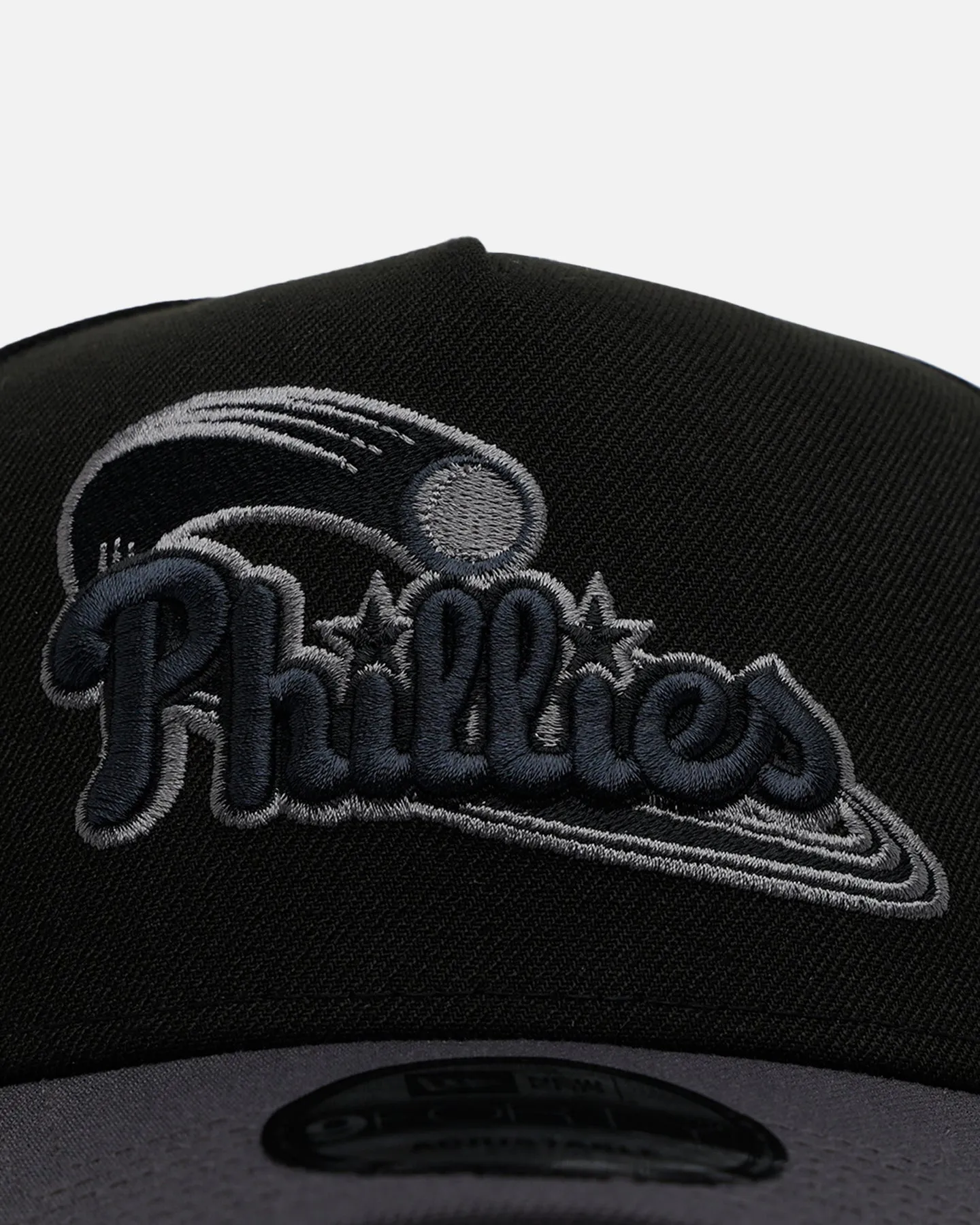 New Era Philadelphia Phillies 'Stealth' 9FORTY A-Frame Snapback Black/Charcoal sold by Culture Kings product image thumbnail 5