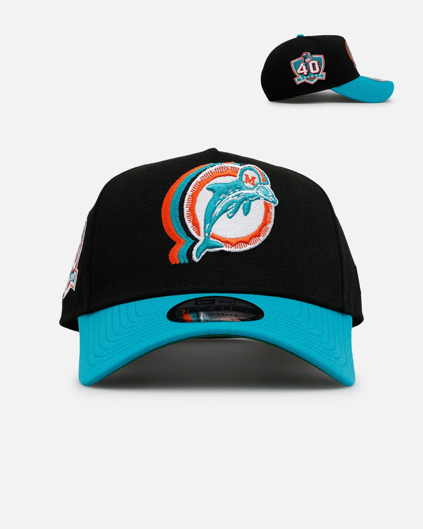 New Era Miami Dolphins 'Cascade' 9FORTY A-Frame Snapback Black sold by Culture Kings