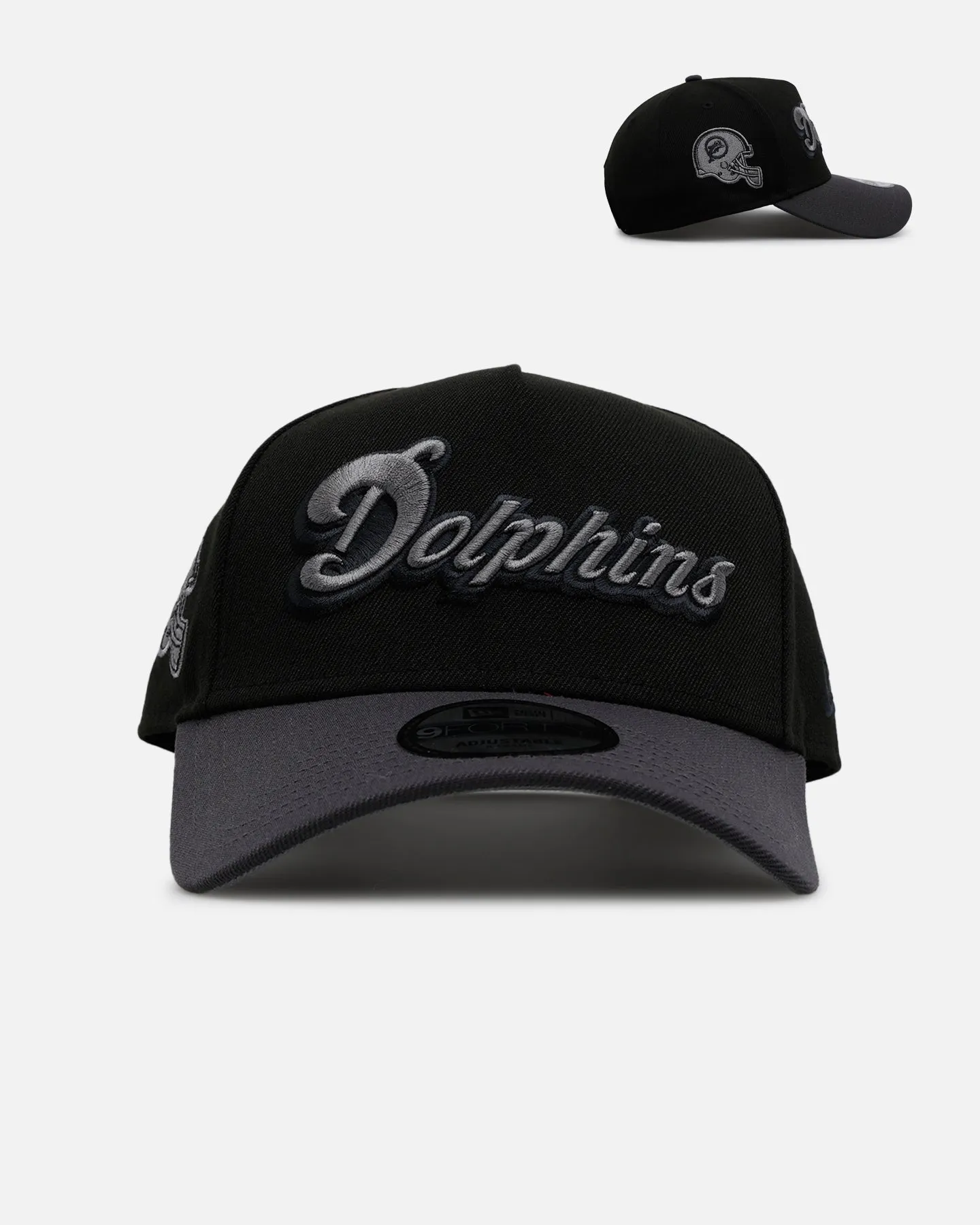 New Era Miami Dolphins 'Stealth' 9FORTY A-Frame Snapback Black/Charcoal sold by Culture Kings