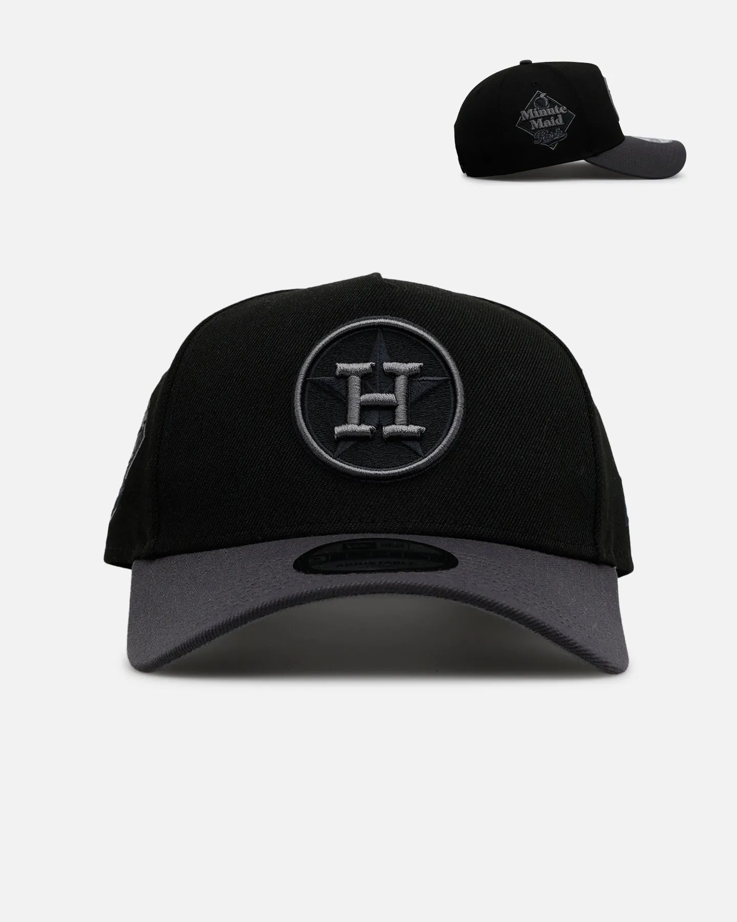 New Era Houston Astros 'Stealth' 9FORTY A-Frame Snapback Black/Charcoal sold by Culture Kings
