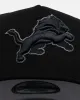 New Era Detroit Lions 'Stealth' 9FORTY A-Frame Snapback Black/Charcoal sold by Culture Kings
