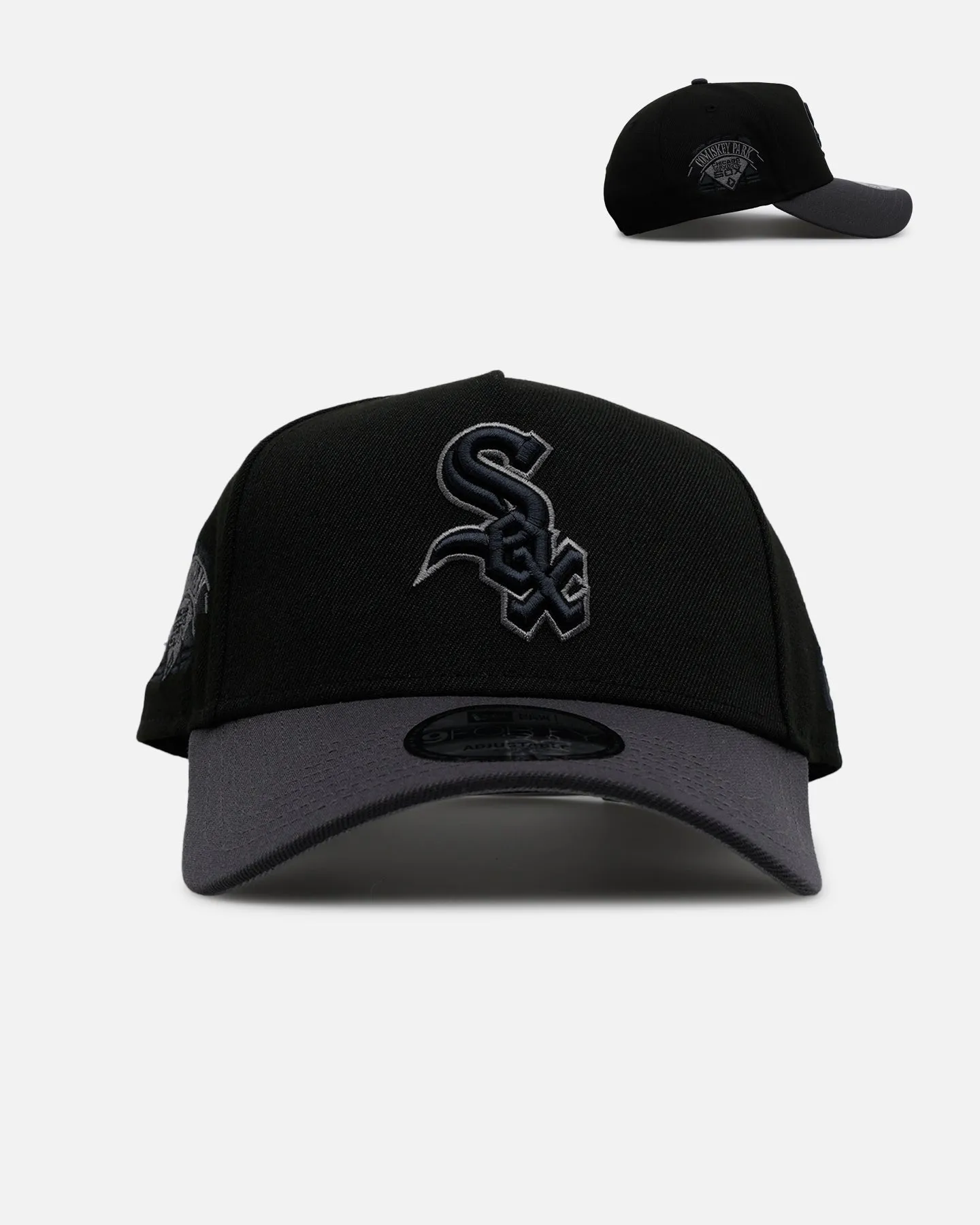 New Era Chicago White Sox 'Stealth' 9FORTY A-Frame Snapback Black/Charcoal sold by Culture Kings
