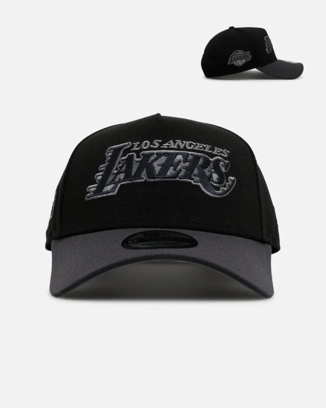 New Era Los Angeles Lakers 'Stealth' 9FORTY A-Frame Snapback Black/Charcoal sold by Culture Kings