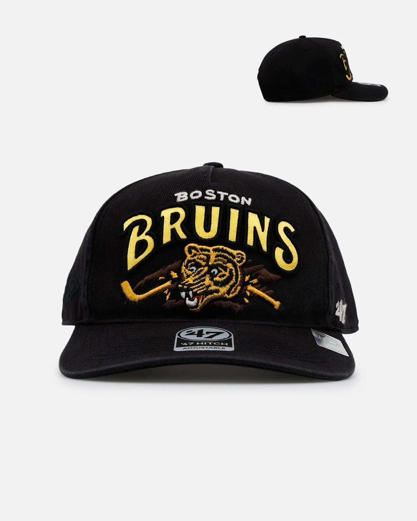 47 Brand Boston Bruins 'NHL Trophy Case' Premium Hitch Snapback Black sold by Culture Kings