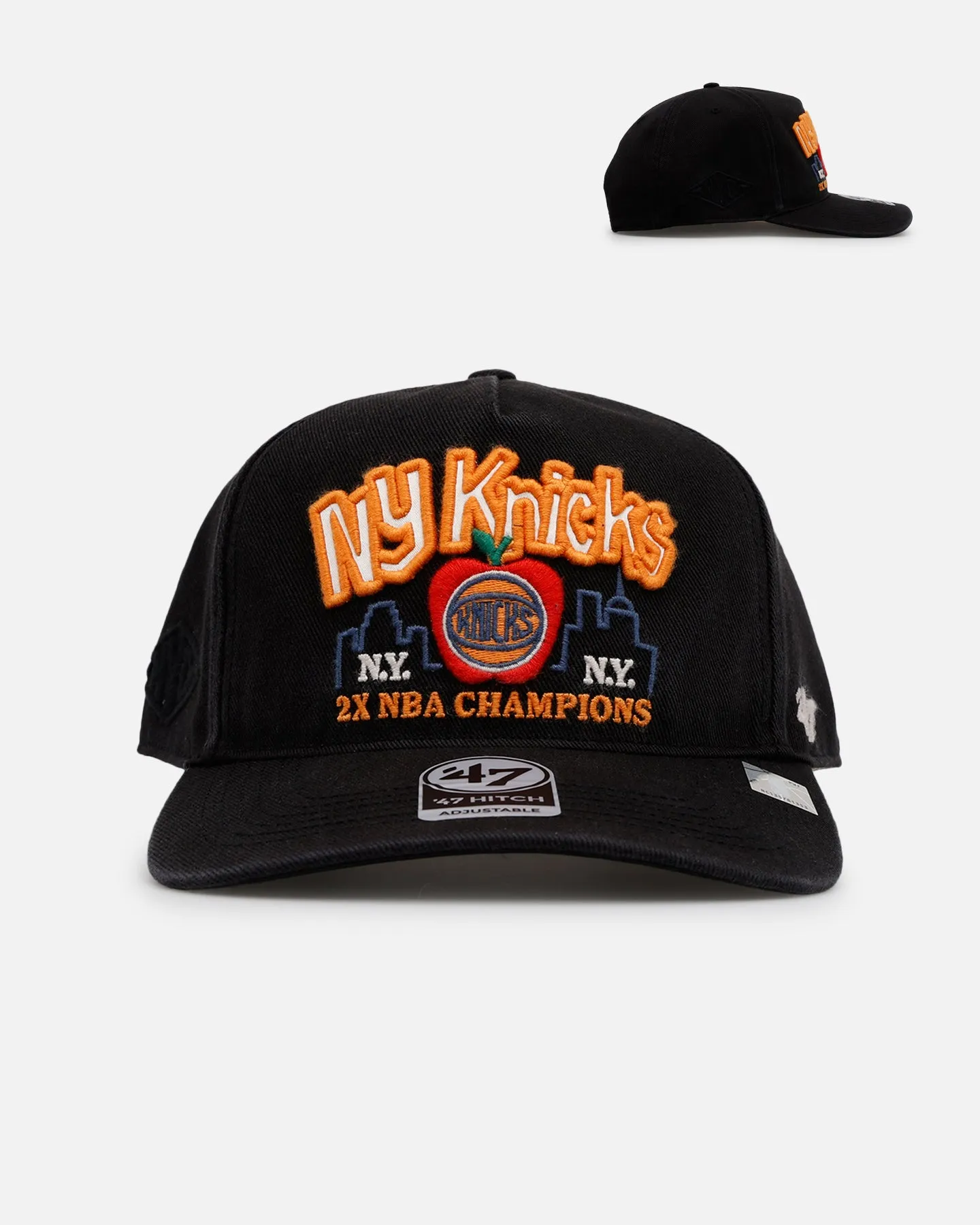 47 Brand New York Knicks 'NBA Trophy Case' Premium Hitch Snapback Black sold by Culture Kings