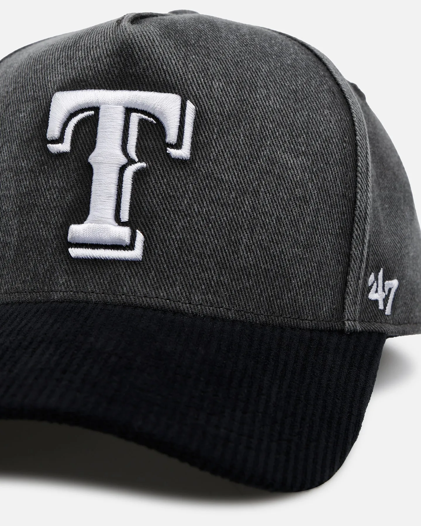 47 Brand Texas Rangers 'Apollo Corduroy' Offside DT Snapback Black sold by Culture Kings product image thumbnail 2