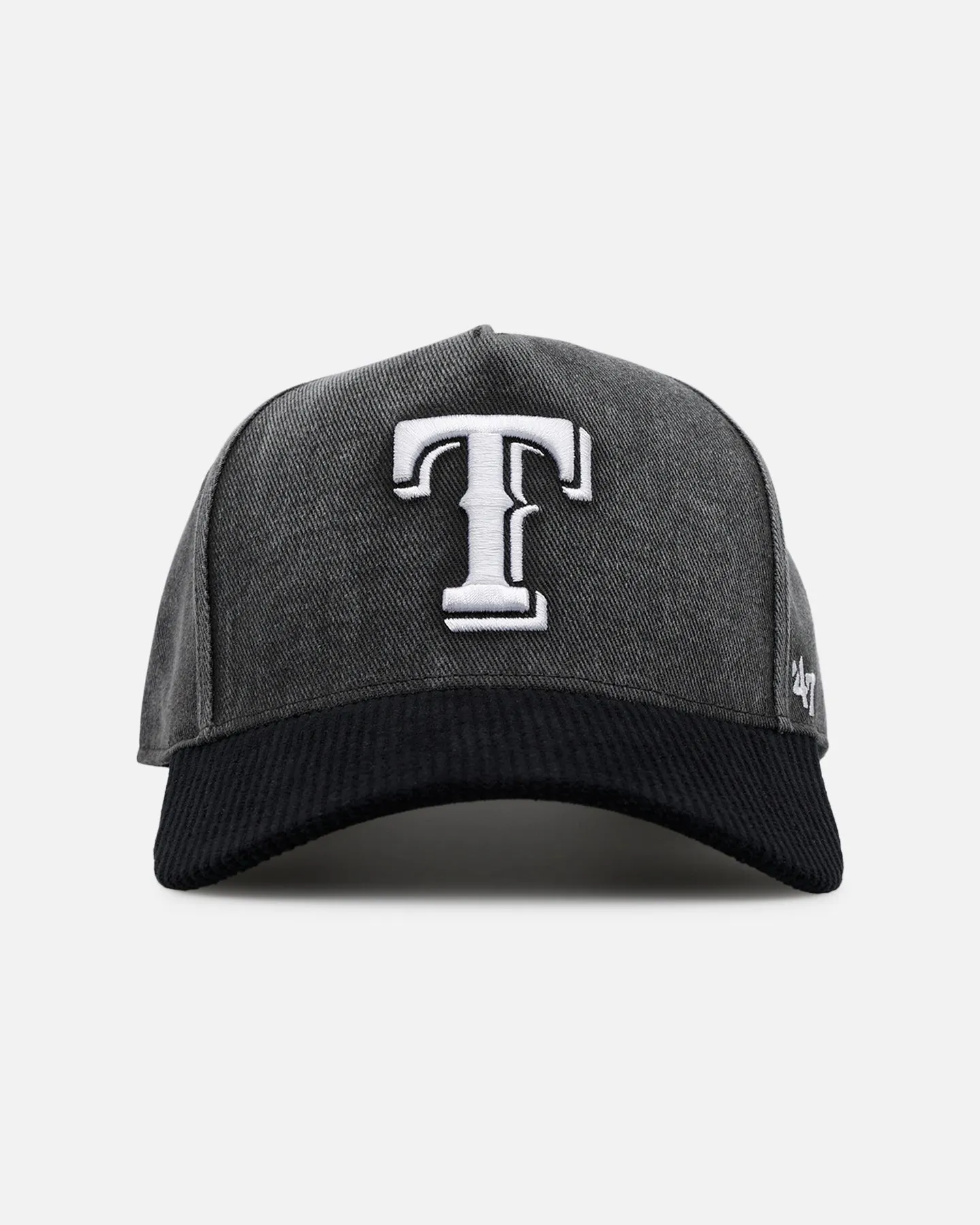 47 Brand Texas Rangers 'Apollo Corduroy' Offside DT Snapback Black sold by Culture Kings