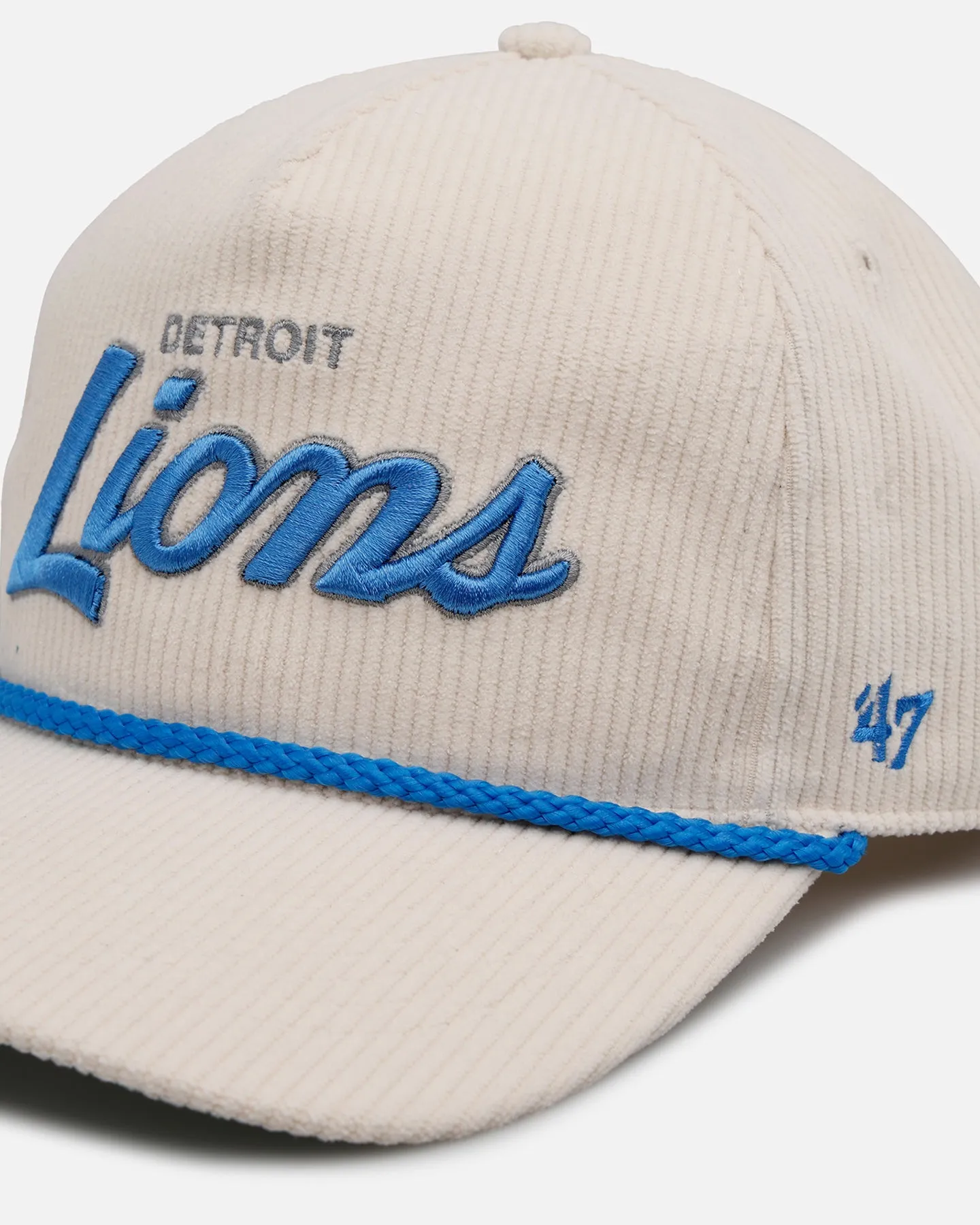 47 Brand Detroit Lions 'Natural Script' Premium Hitch Corduroy Snapback Natural sold by Culture Kings product image thumbnail 2