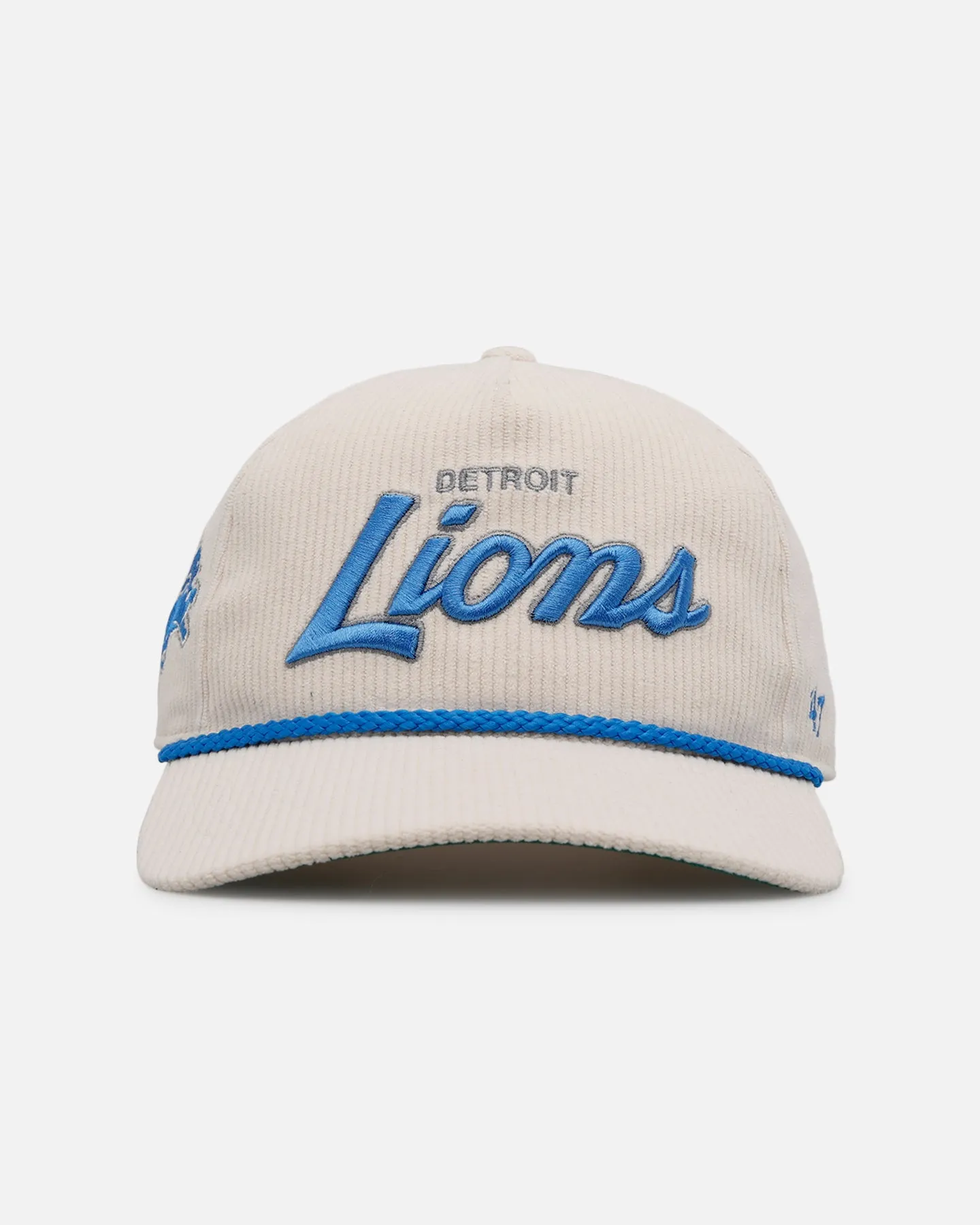 47 Brand Detroit Lions 'Natural Script' Premium Hitch Corduroy Snapback Natural sold by Culture Kings