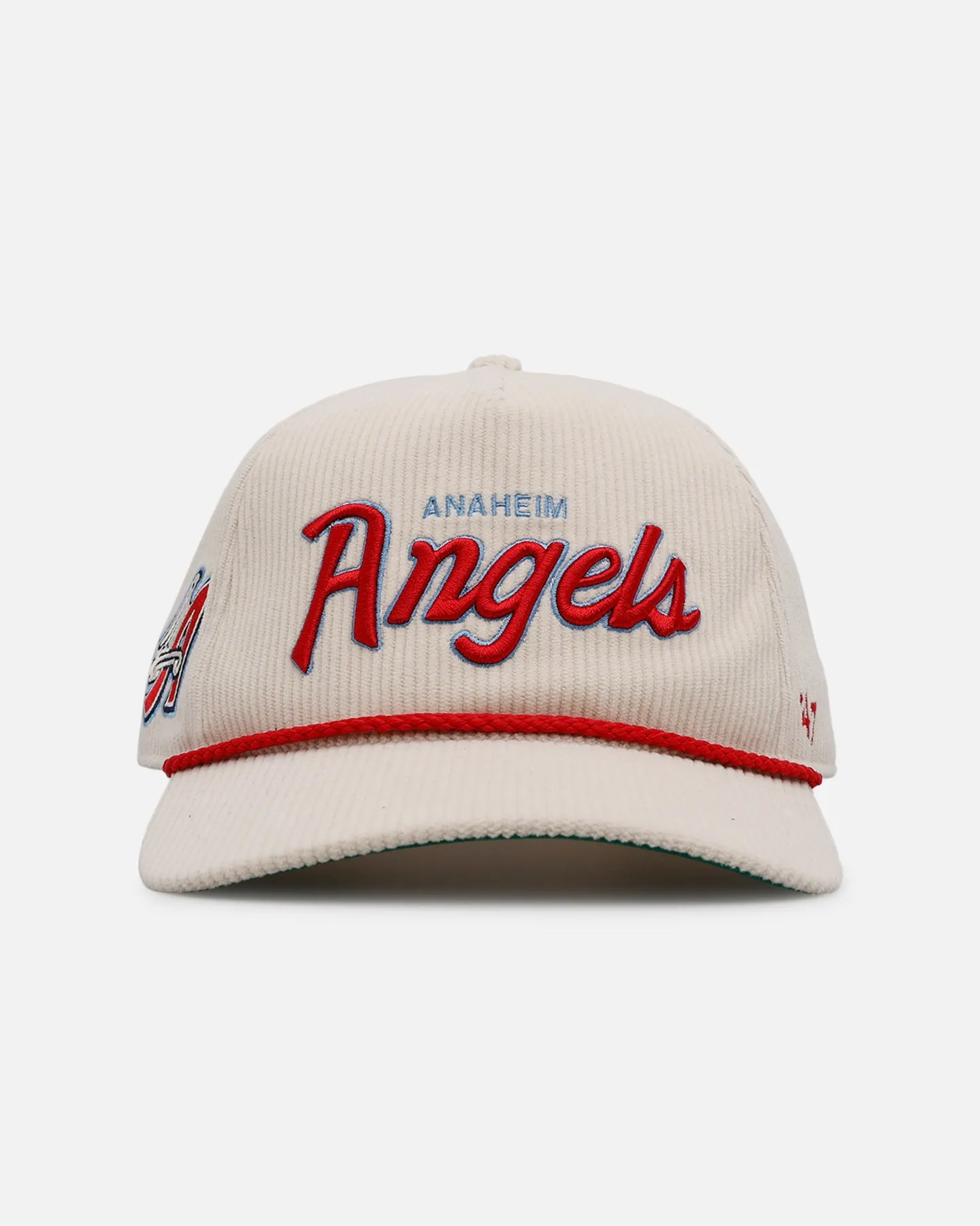 47 Brand Anaheim Angels 'Natural Script' Premium Hitch Corduroy Snapback Natural sold by Culture Kings