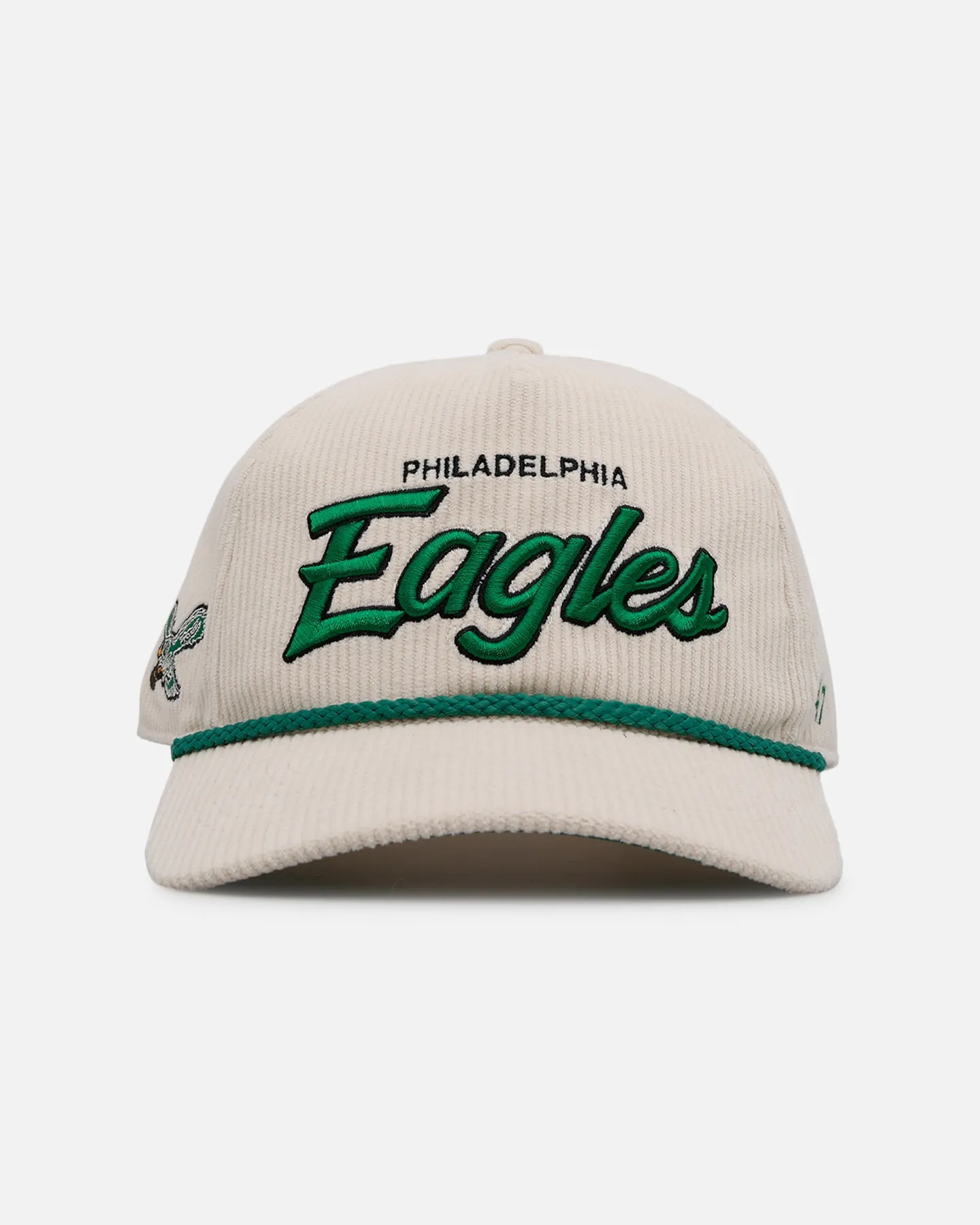 47 Brand Philadelphia Eagles 'Natural Script' Premium Hitch Corduroy Snapback Natural sold by Culture Kings