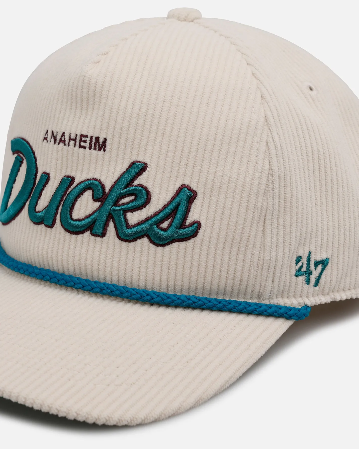 47 Brand Anaheim Ducks 'Natural Script' Premium Hitch Corduroy Snapback Natural sold by Culture Kings product image thumbnail 2