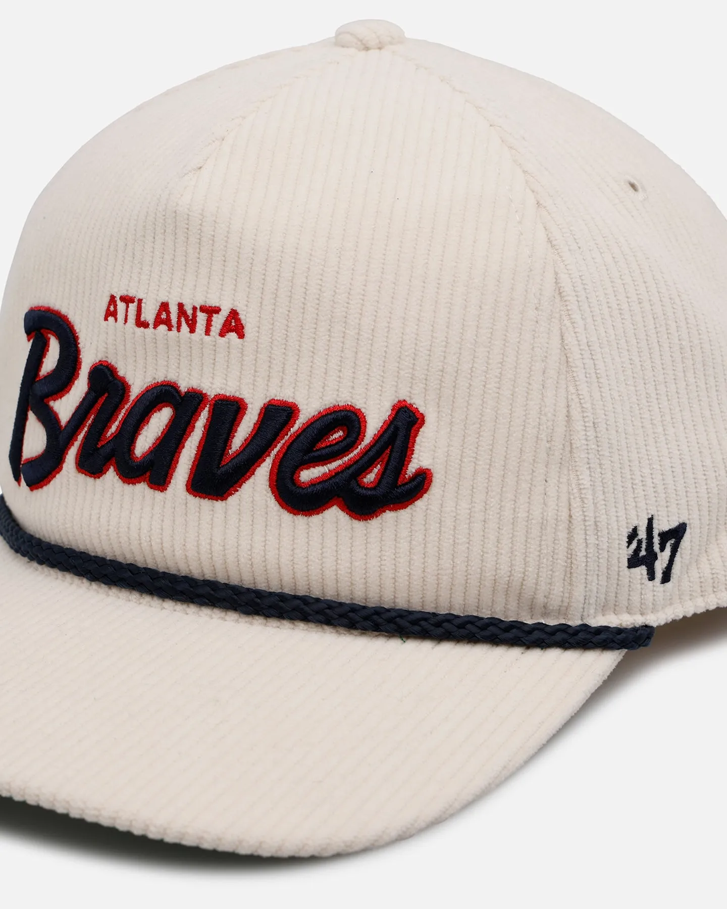 47 Brand Atlanta Braves 'Natural Script' Premium Hitch Corduroy Snapback Natural sold by Culture Kings product image thumbnail 2