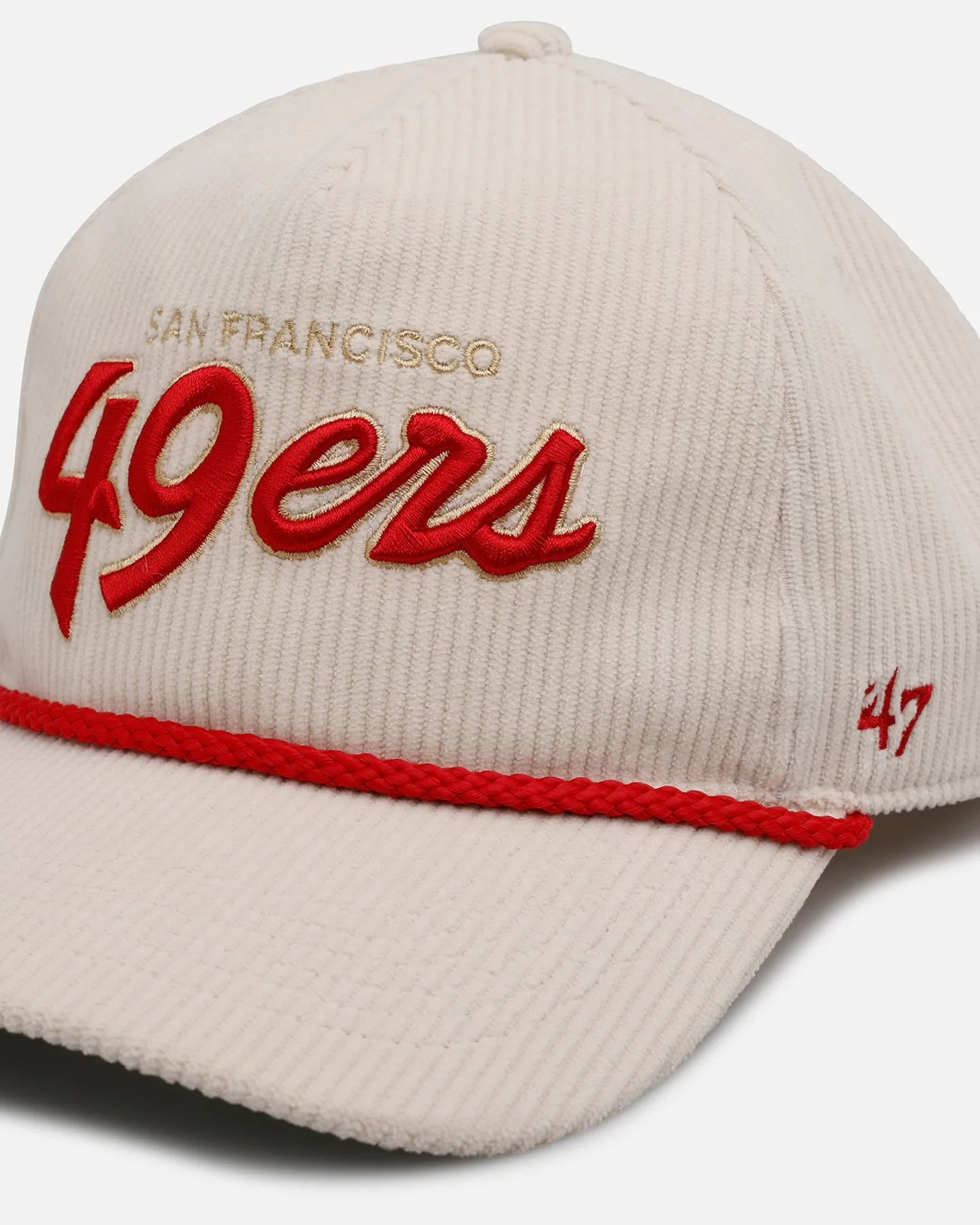47 Brand San Francisco 49ers 'Natural Script' Premium Hitch Corduroy Snapback Natural sold by Culture Kings product image thumbnail 2