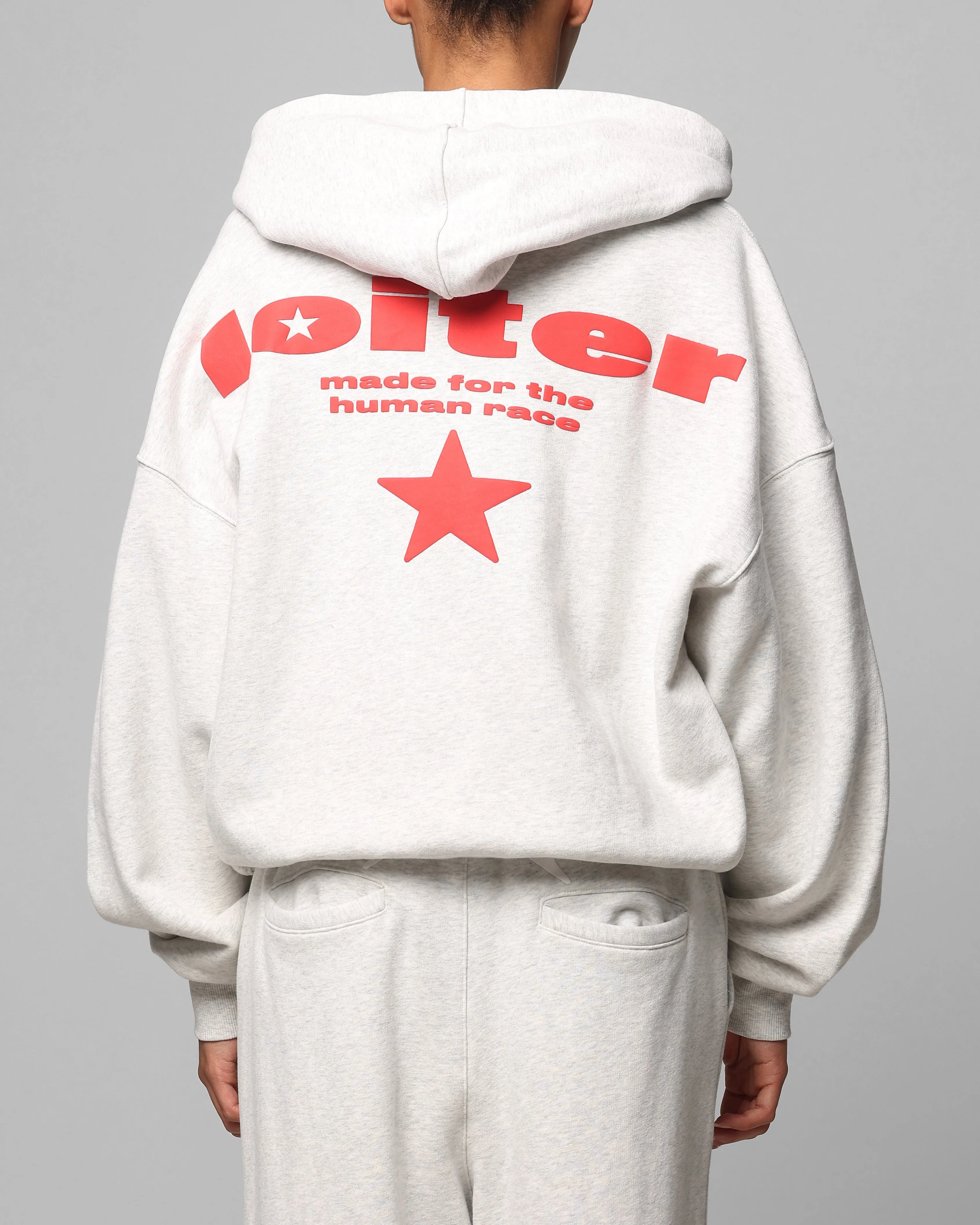 Loiter Celestial Full Zip Hoodie Light Grey Marl sold by Culture Kings product image thumbnail 2