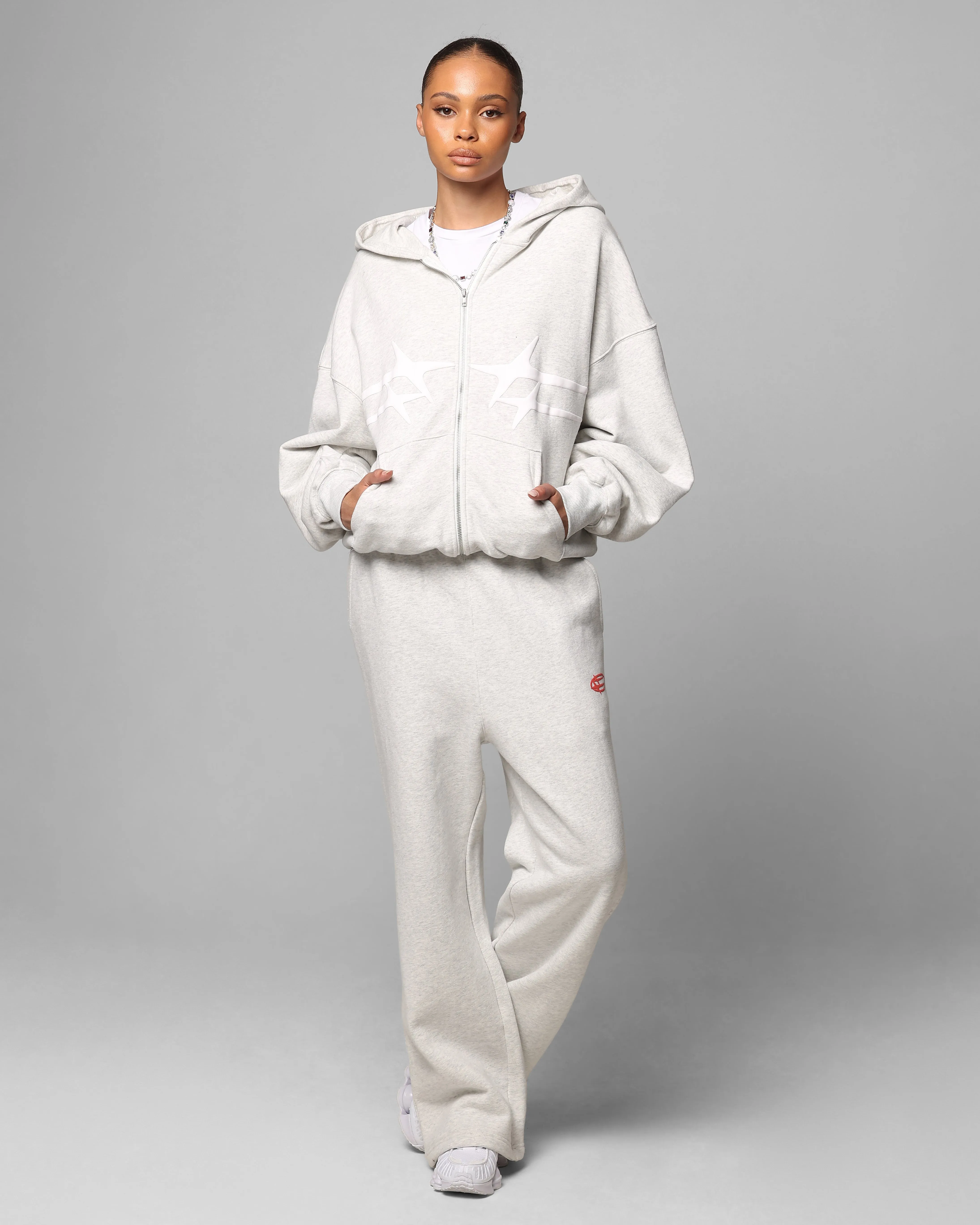 Loiter Celestial Sweat Pants Light Grey Marl sold by Culture Kings product image thumbnail 2