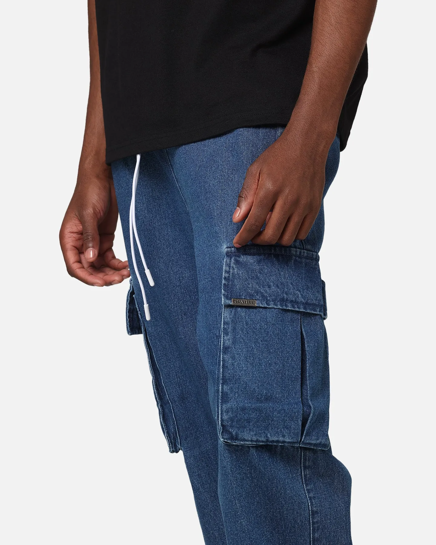 Carre Denim Superior Cargo Joggers Mid Blue Denim sold by Culture Kings product image thumbnail 3