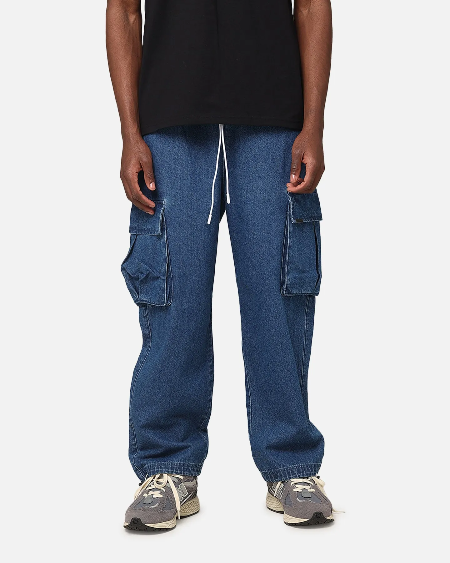 Carre Denim Superior Cargo Joggers Mid Blue Denim sold by Culture Kings