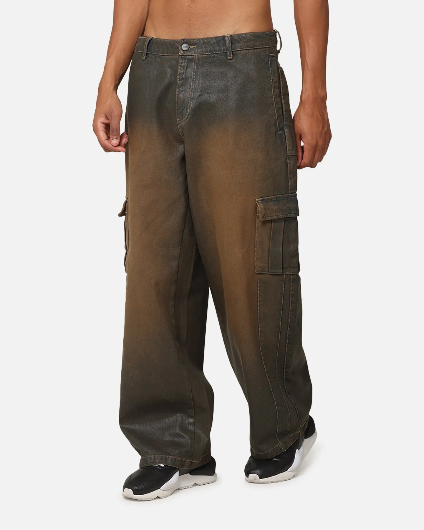 The Anti Order Deployed Parachute Pants Washed Green sold by Culture Kings