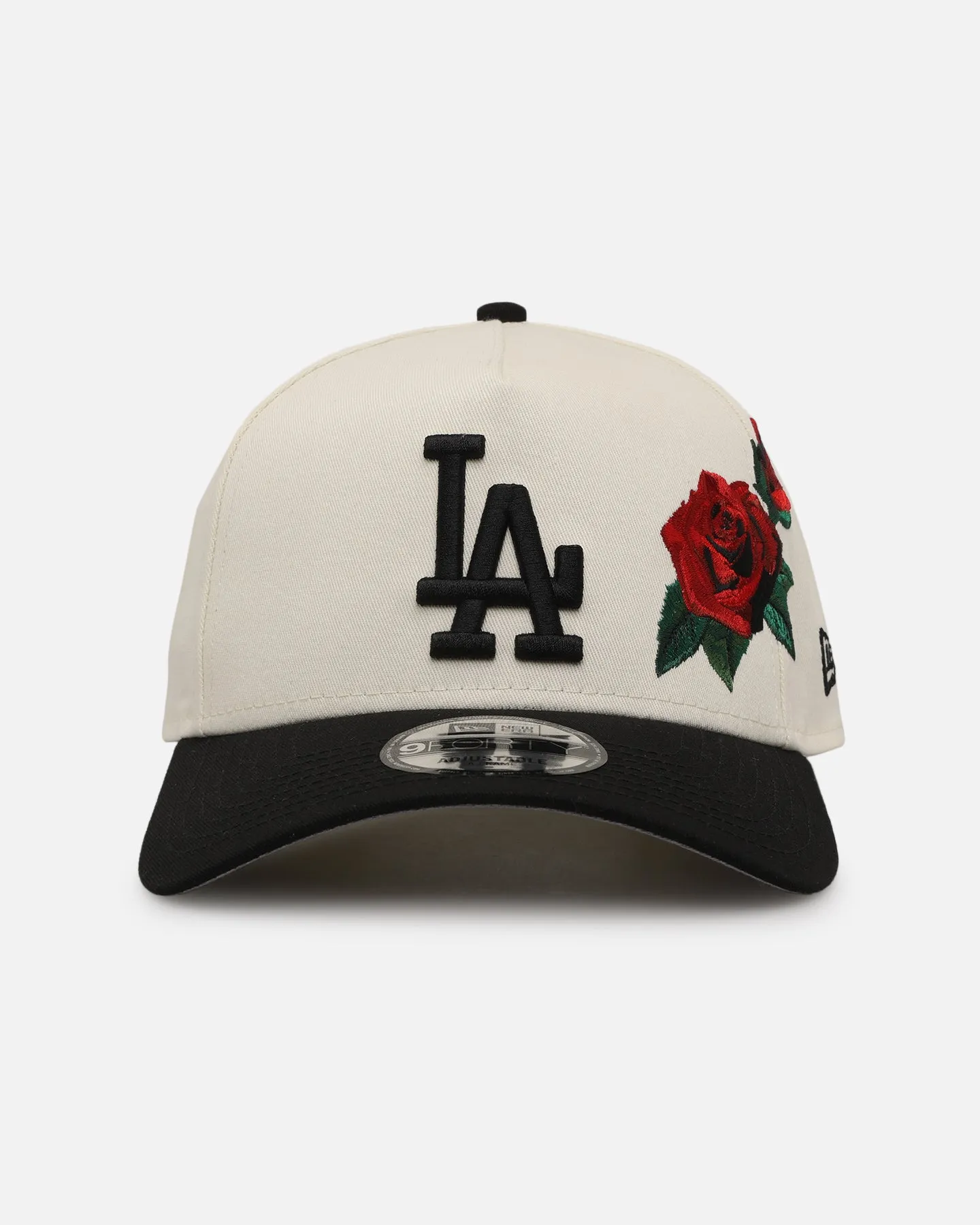 New Era Los Angeles Dodgers 'Chrome Black Roses' 9FORTY A-Frame Snapback Chrome/Black sold by Culture Kings