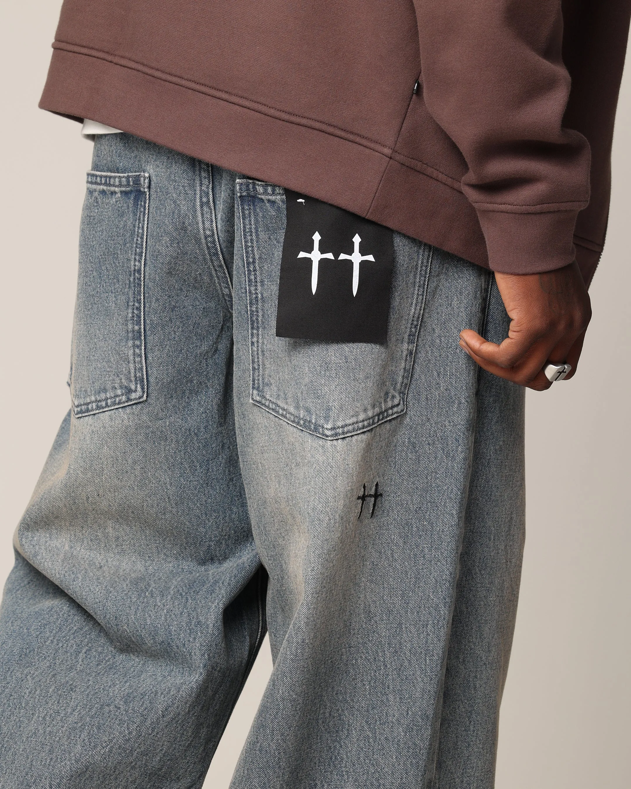 Saint Morta Amplus Jeans Dirty Denim sold by Culture Kings product image thumbnail 3