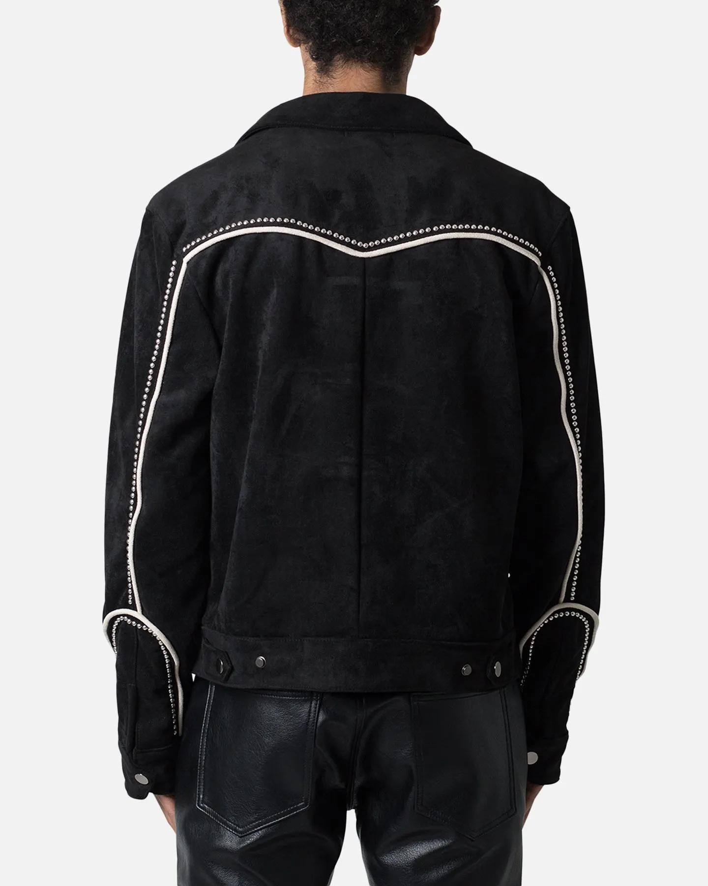 MNML Suede Collared Jacket Black sold by Culture Kings product image thumbnail 4